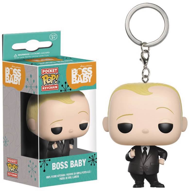 Pocket Pop Boss Baby Baby Suit Fig Keychain