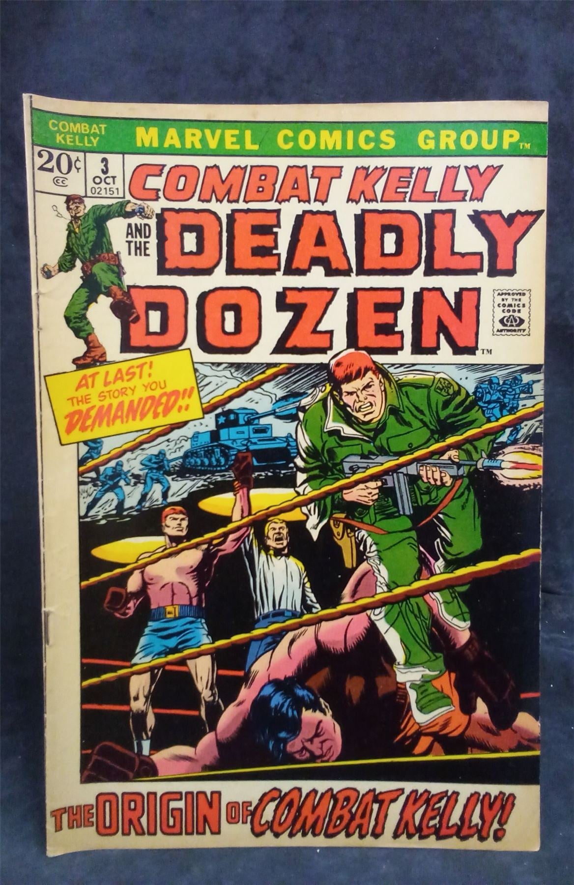 Combat Kelly and the Deadly Dozen #3 1972 Marvel Comics Comic Book