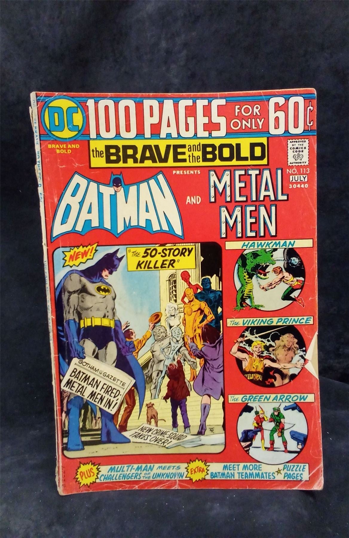 The Brave and the Bold #113 1974 DC Comics Comic Book
