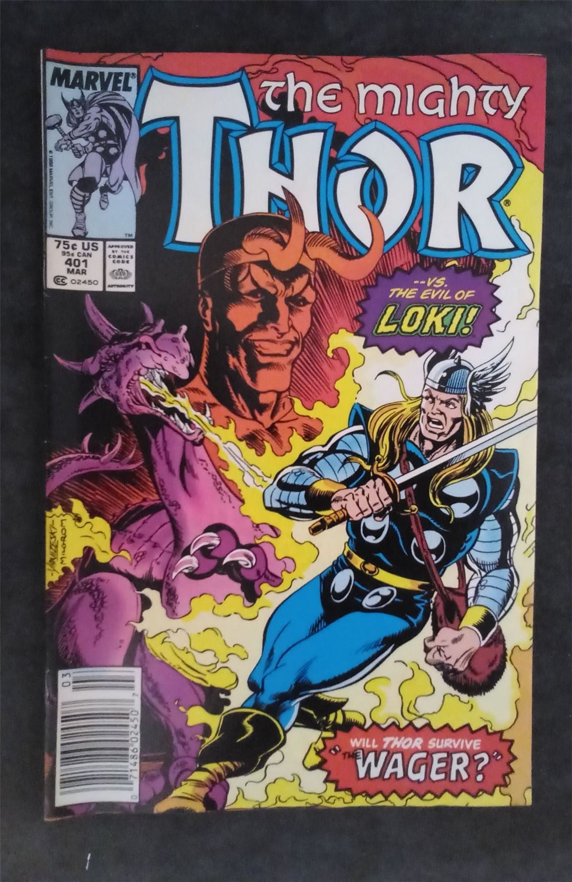 Thor #401 1989 marvel Comic Book