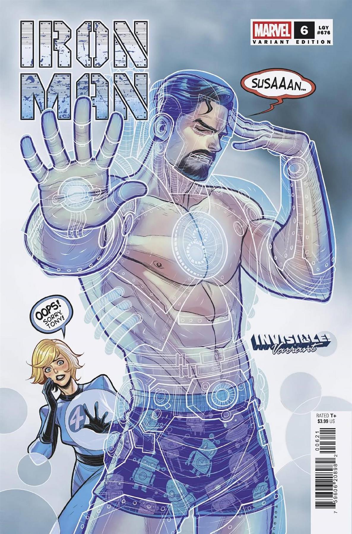Iron Man #6 Elizabeth Torque Invisible Var Elizabeth Torque Invisible Var Marvel Prh Comic Book 2025