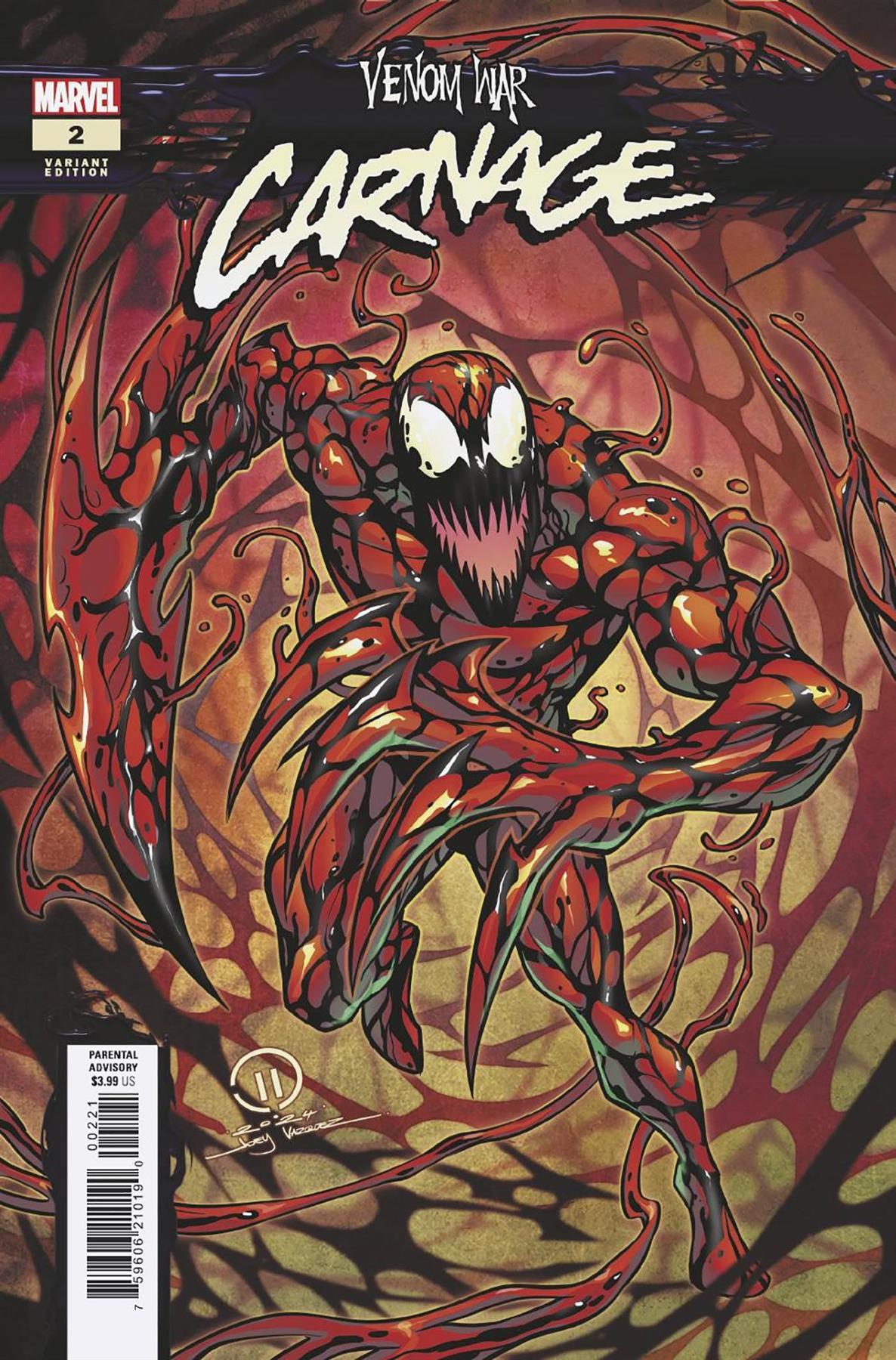 Venom War Carnage #2 Tbd Artist Var Marvel Prh Comic Book 2024