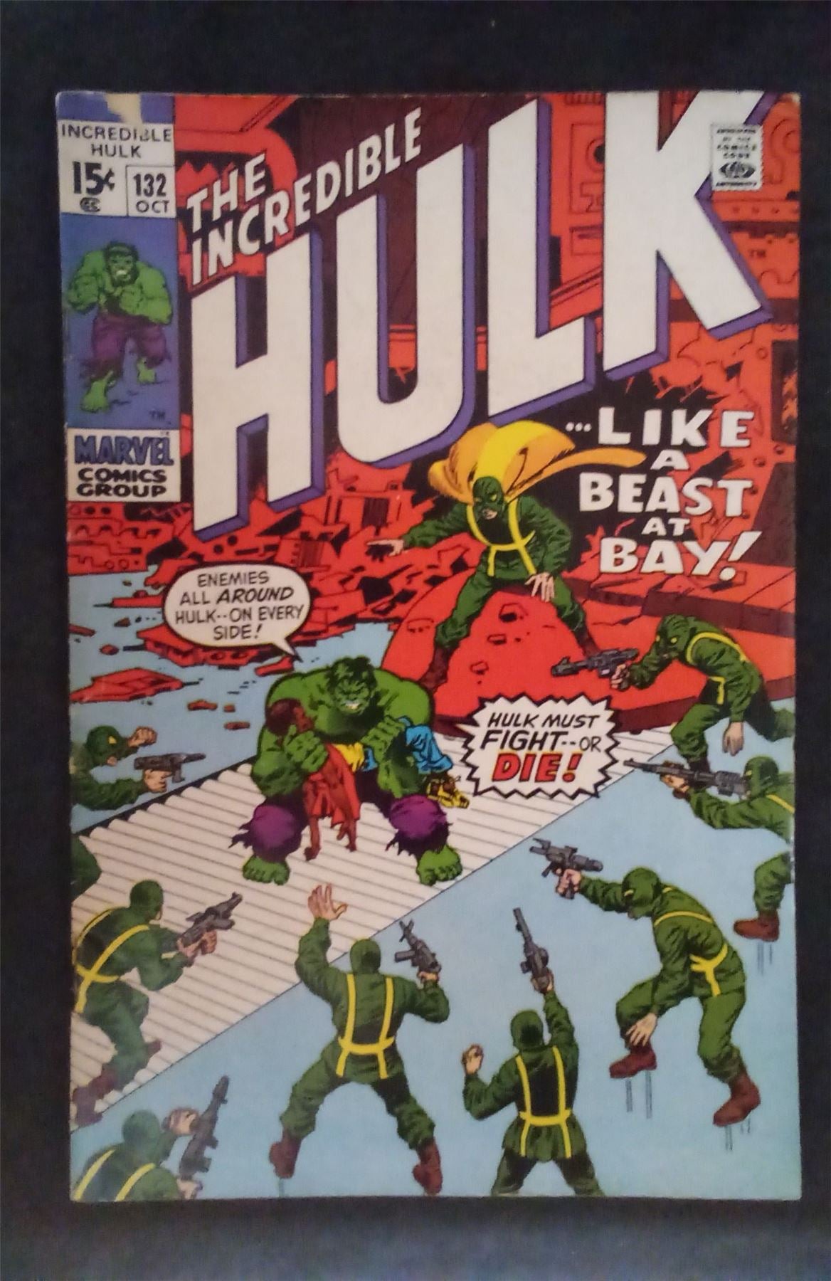 The Incredible Hulk #132 1970 marvel Comic Book