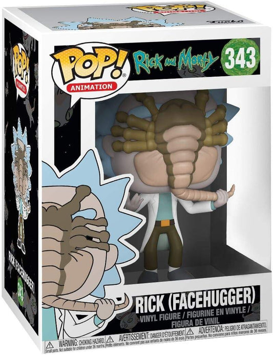 Funko and Morty-Rick Facehuggher Figurine, Multi-Colour, 28455 - Amazon Exclusive