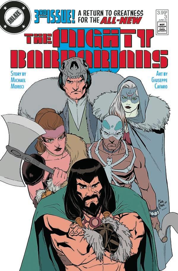 Mighty Barbarians #3 Cvr D Casas Homage (Cvr D Casas Homage) Ablaze Publishing Comic Book 2023