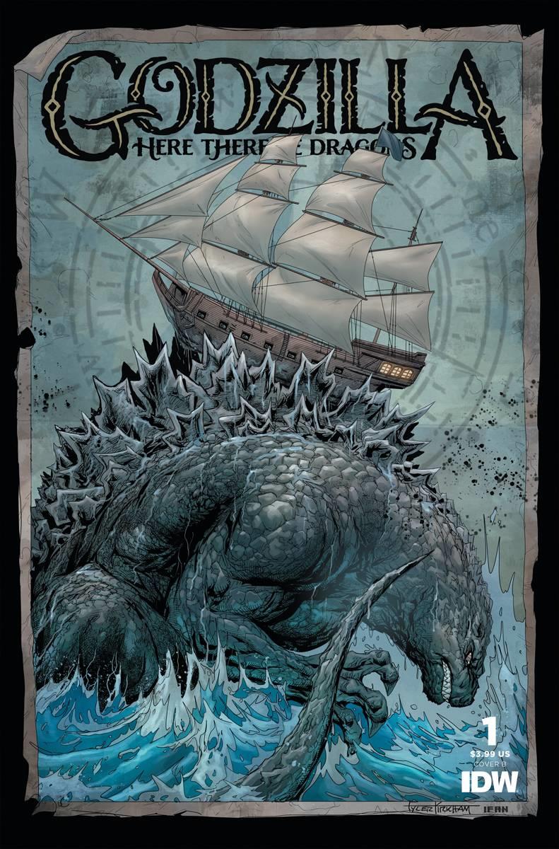 Godzilla Here There Be Dragons #1 Cvr B Kirkham (Cvr B Kirkham) Idw Publishing Comic Book 2023