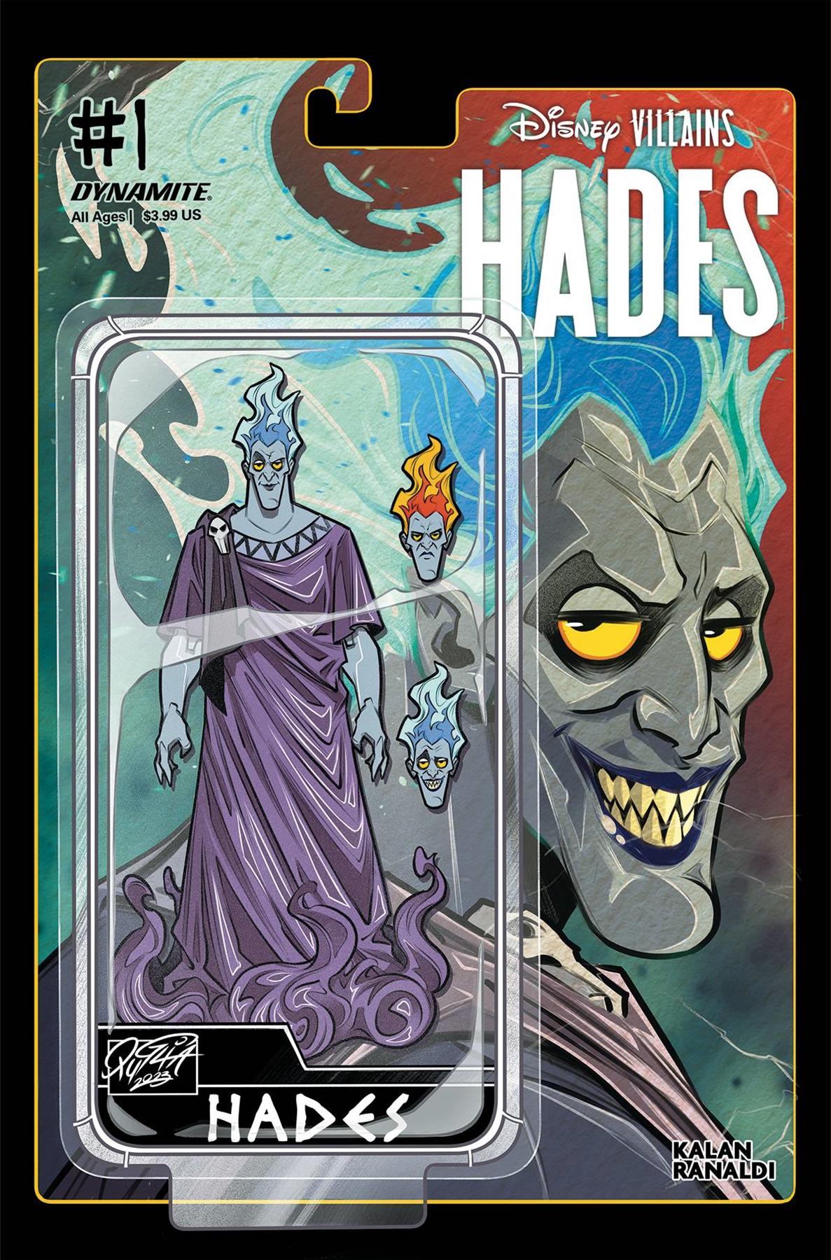 Disney Villains Hades #1 Cvr E Action Figure Dynamite Comic Book