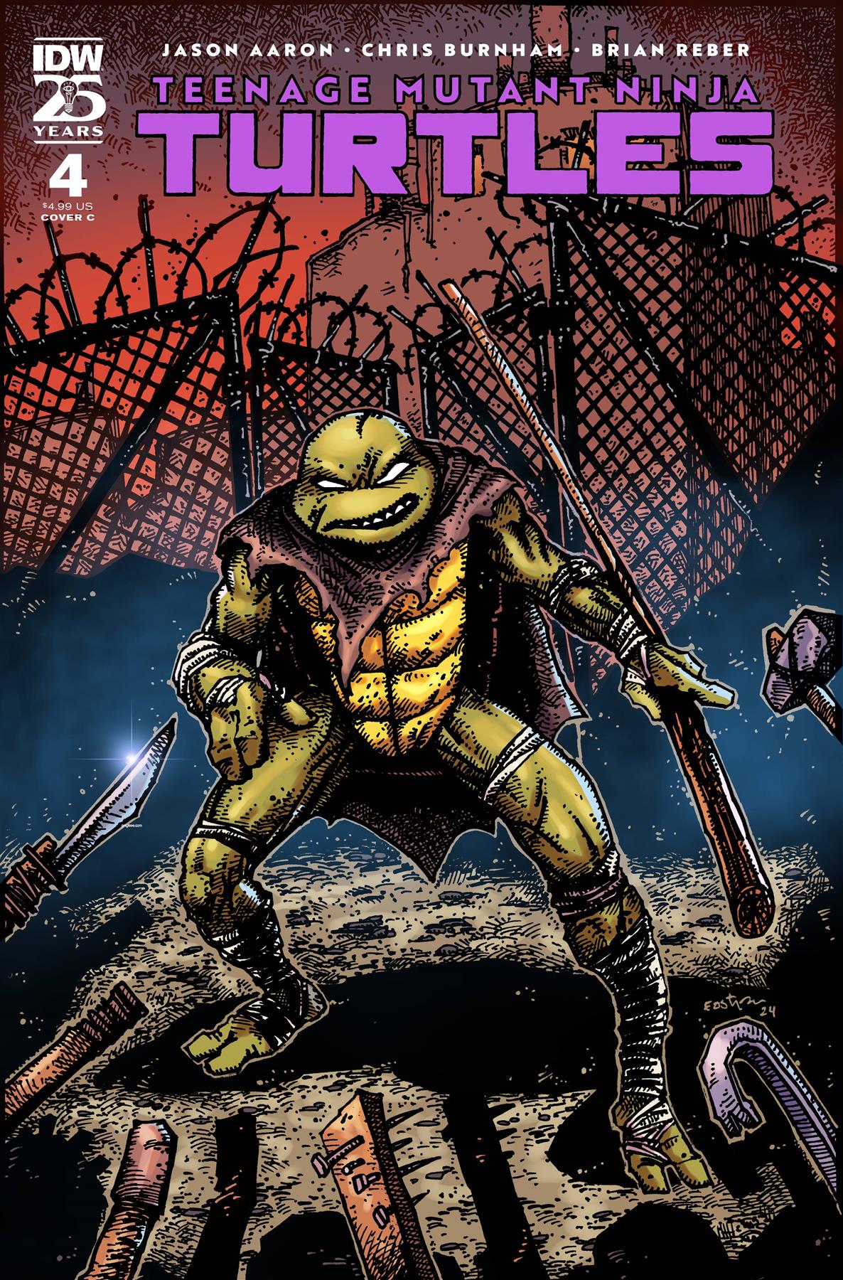 Teenage Mutant Ninja Turtles 2024 #4 Cvr C Eastman Idw-prh Comic Book