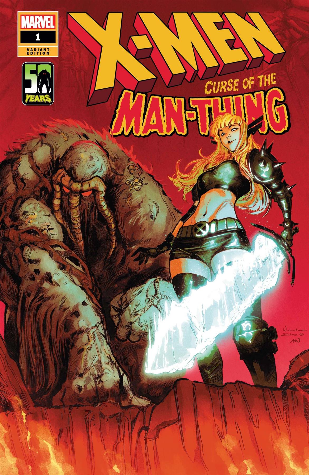 X-men Curse Man-thing #1 Zitro Var Marvel Comics Comic Book