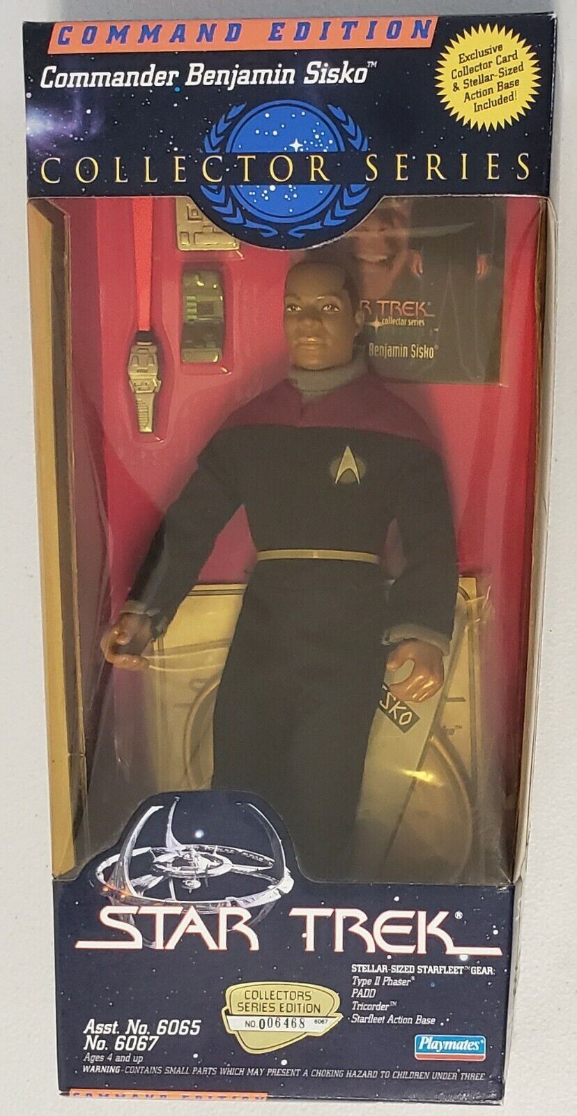 Star Trek Collector Series Commander Edition Benjamin Sisko Playmates Figure