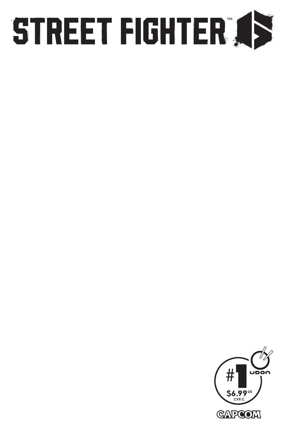 Street Fighter 6 #1 (Cvr C Blank Sketch) Udon Entertainment Inc Comic Book 2023