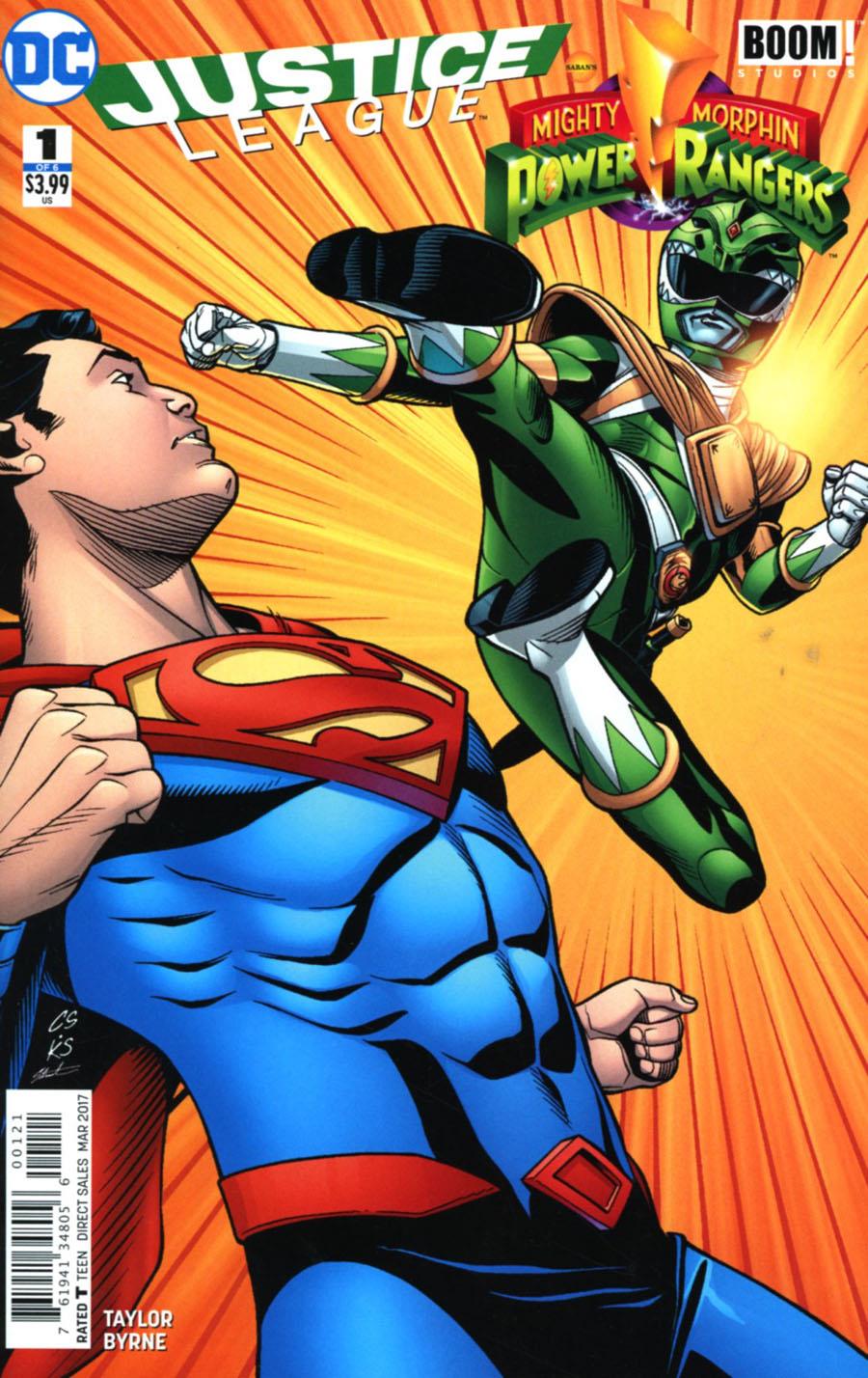 Justice League Power Rangers #1 (Superman Green Ranger Var Ed) DC Comics Comic Book