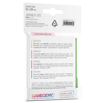 PRIME Japanese Sized Sleeves - Green TCG Gamegenic