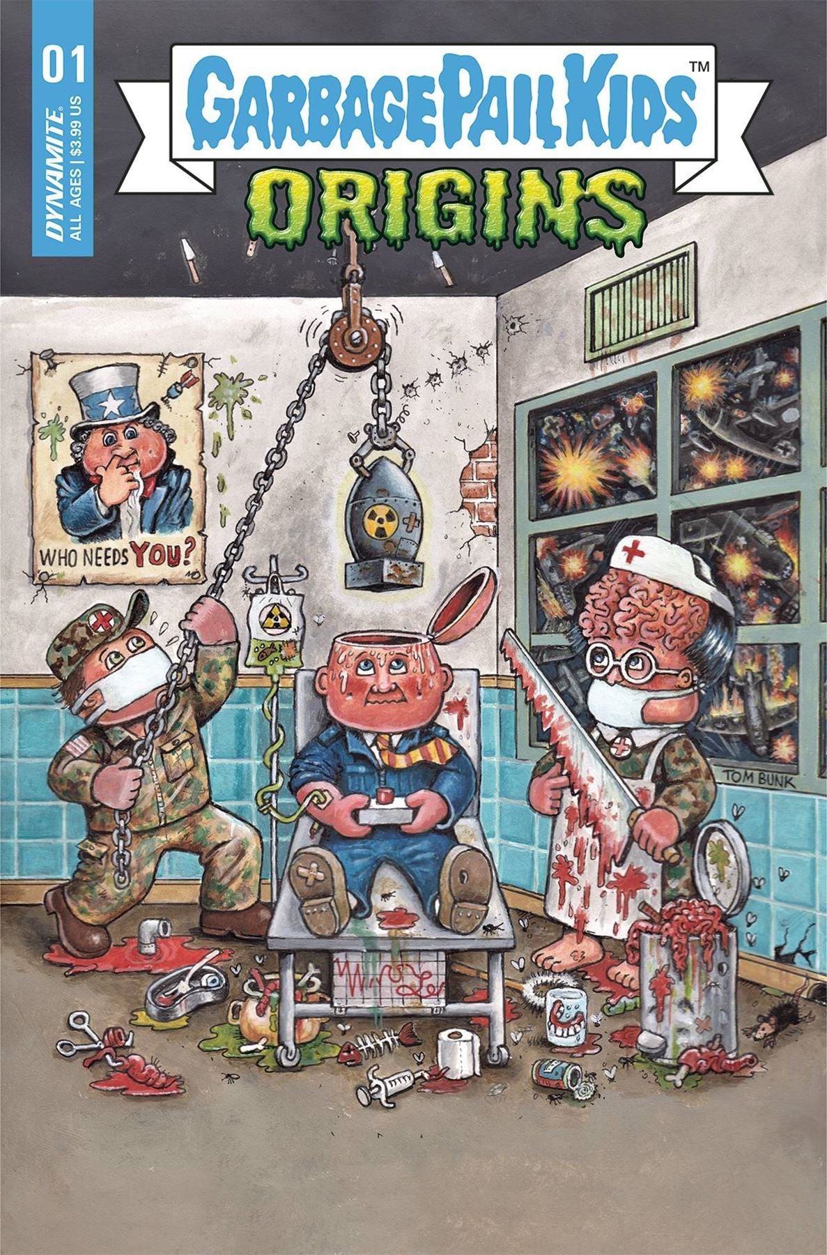 Garbage Pail Kids Origins #1 Cvr B Bunk (Cvr B Bunk) Dynamite Comic Book 2022