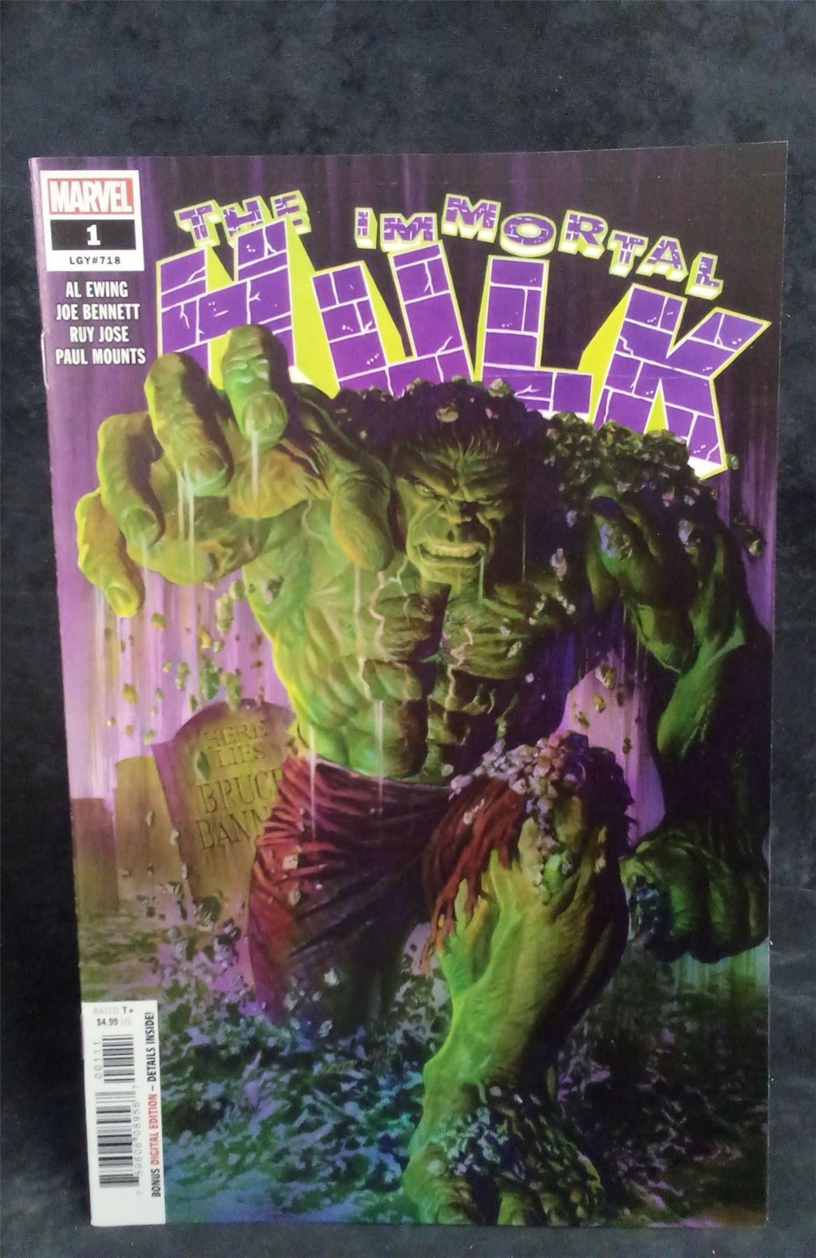 The Immortal Hulk #1 2018 Marvel Comics Comic Book