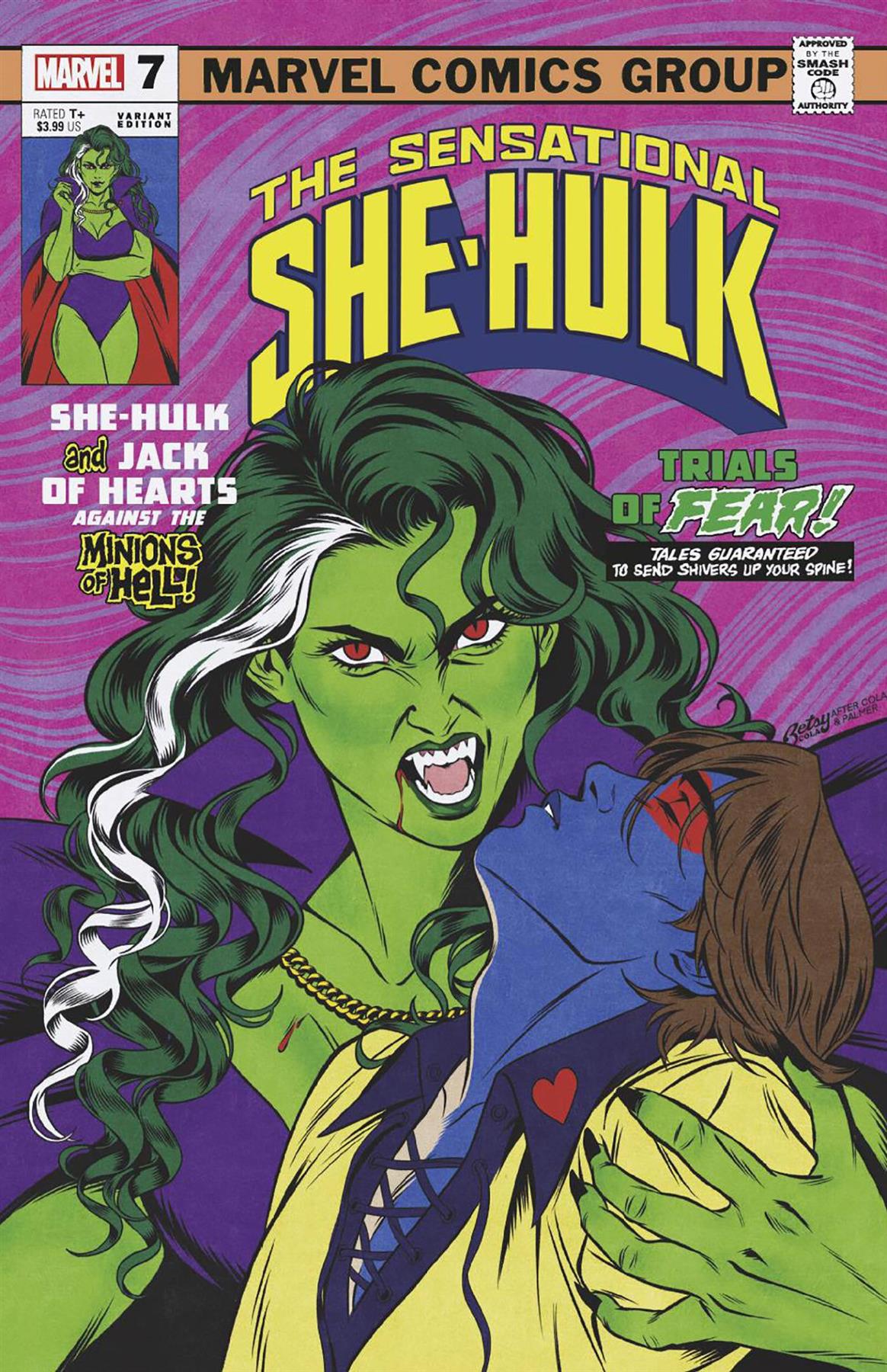 Sensational She-hulk #7 Betsy Cola Vampire Var (Betsy Cola Vampire Var) Marvel Prh Comic Book 2024