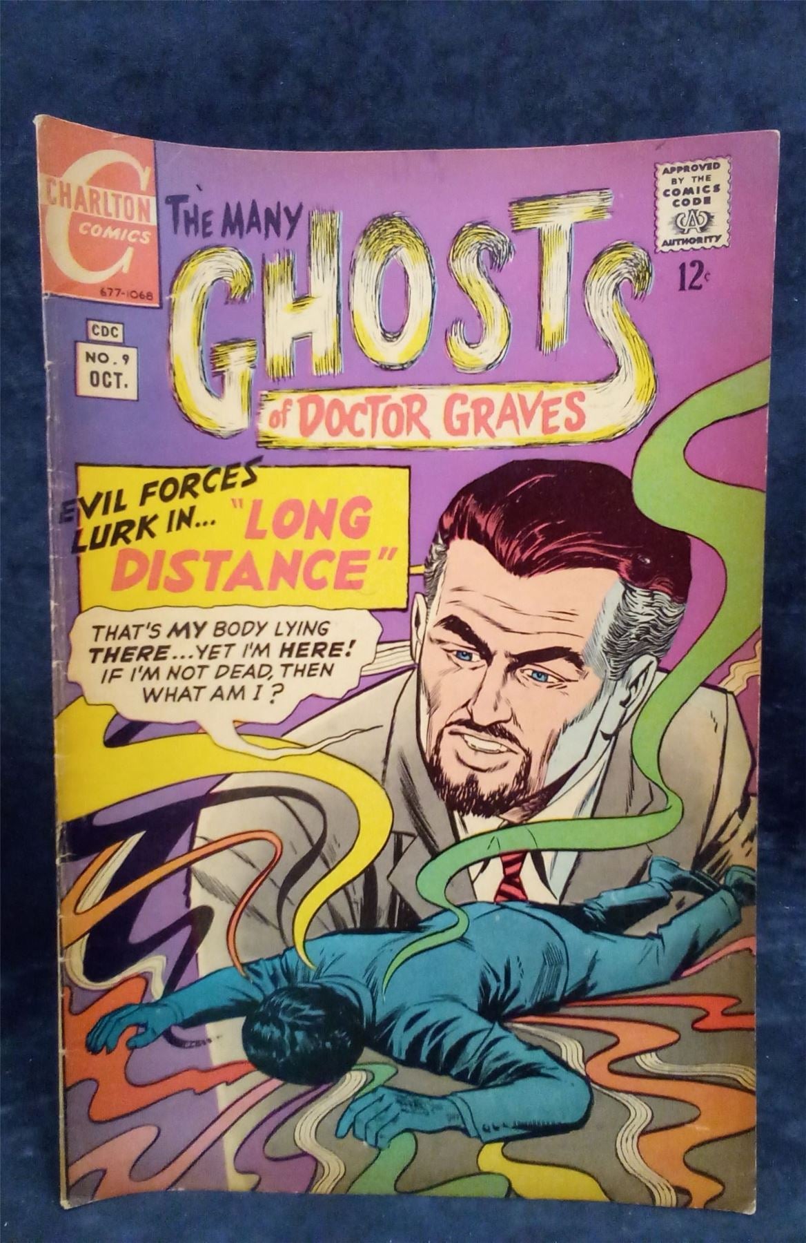 Many Ghosts of Dr. Graves #9 1968 charlton Comic Book