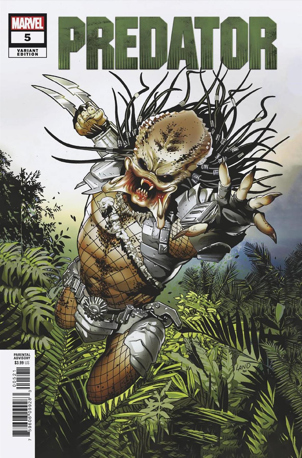 Predator #5 Land Var (Land Var) Marvel Prh Comic Book 2022