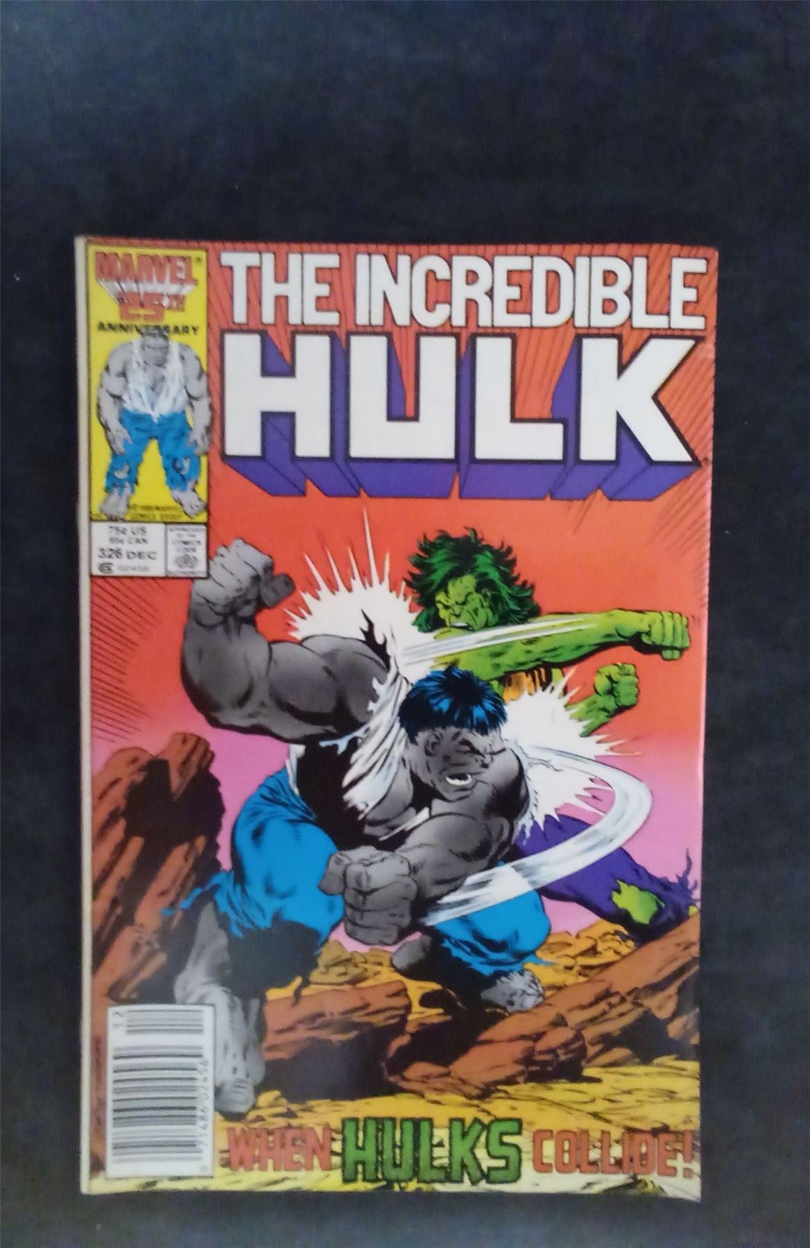 The Incredible Hulk #326 1986 marvel Comic Book