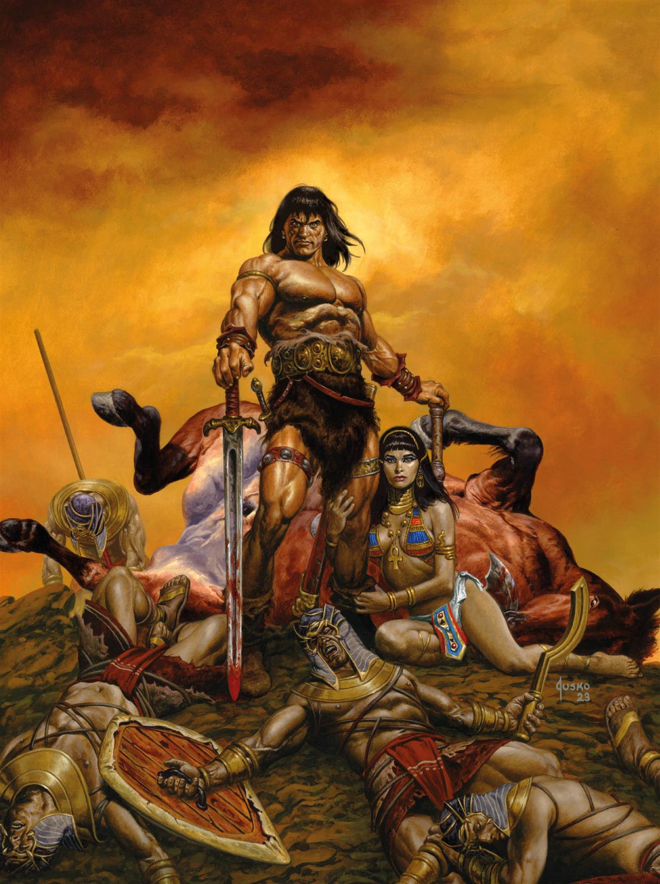 Savage Sword Of Conan #1 (of 6) Foc Jusko Virgin Titan Comics Comic Book