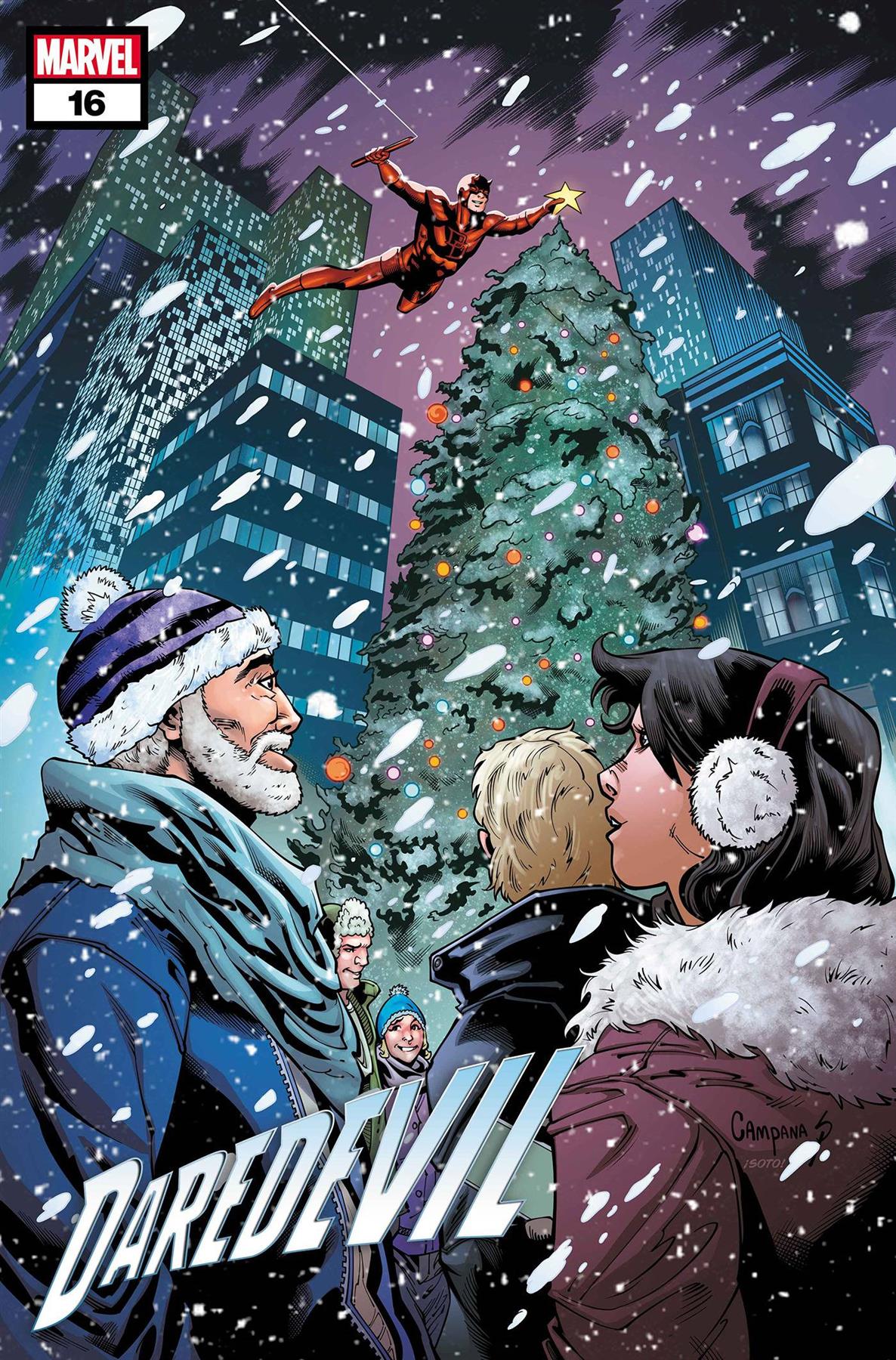Daredevil #16 Chris Campana Winter Holiday Var Chris Campana Winter Holiday Var Marvel Prh Comic Book 2024