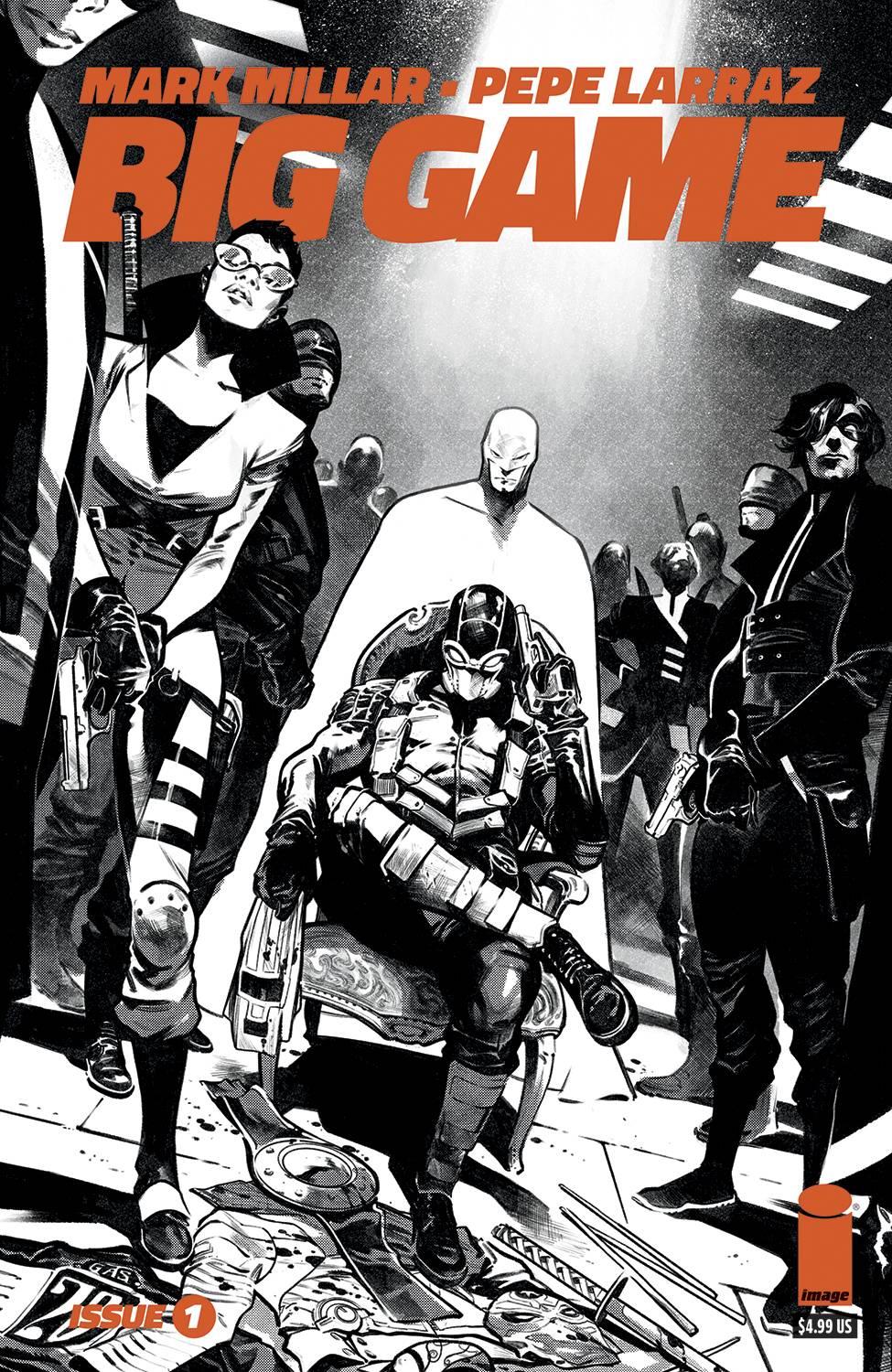 Big Game #1 (of 5) Cvr B Larraz B&w Var (mr) Image Comics Comic Book