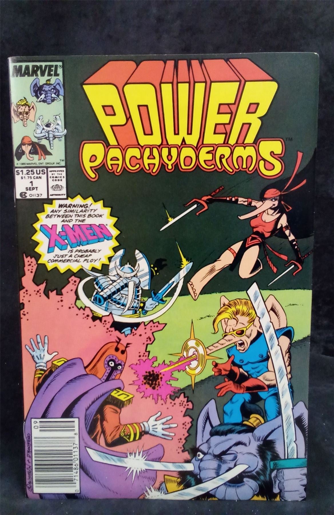 Power Pachyderms #1 1989 Marvel Comics Comic Book