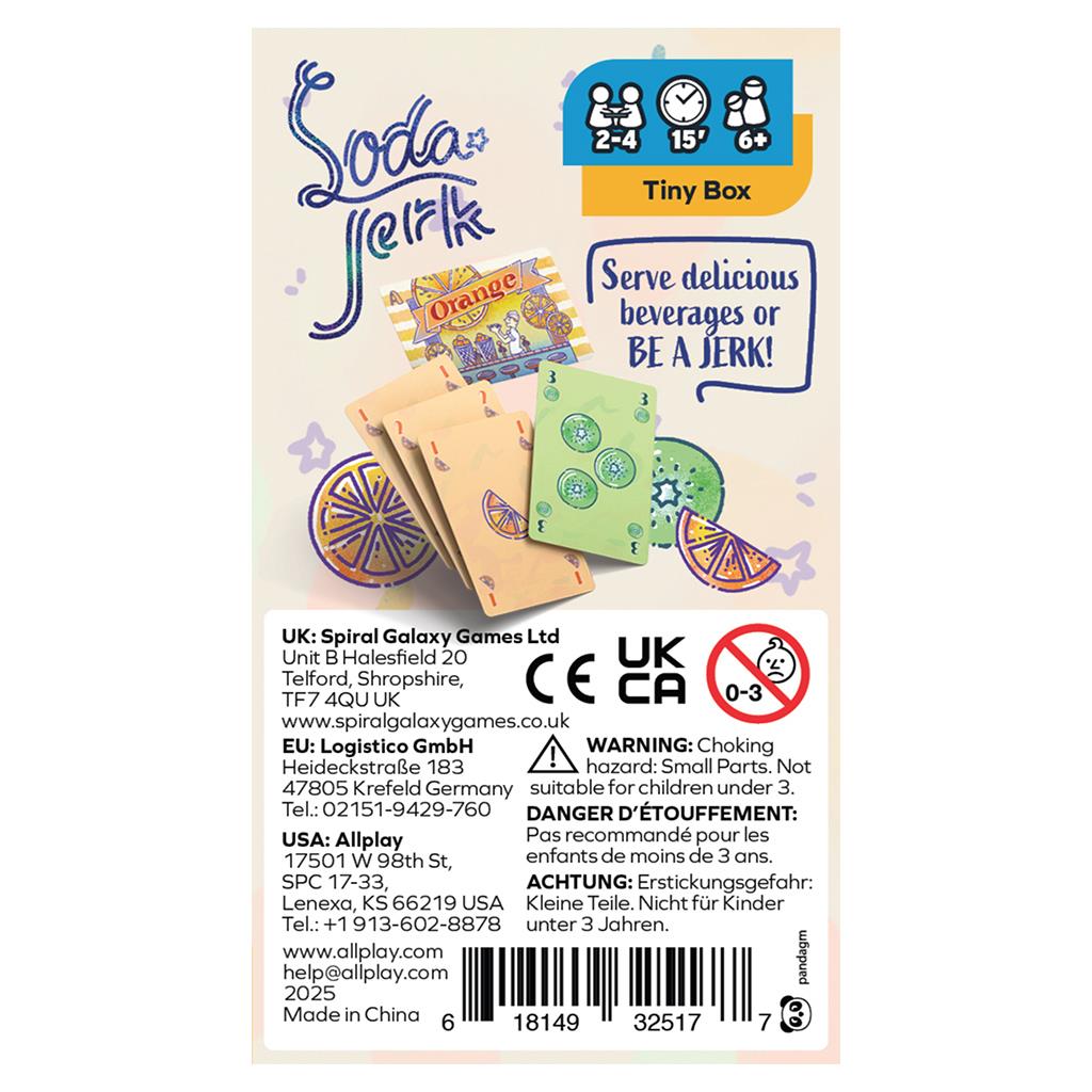 Soda Jerk By Allplay Board Game