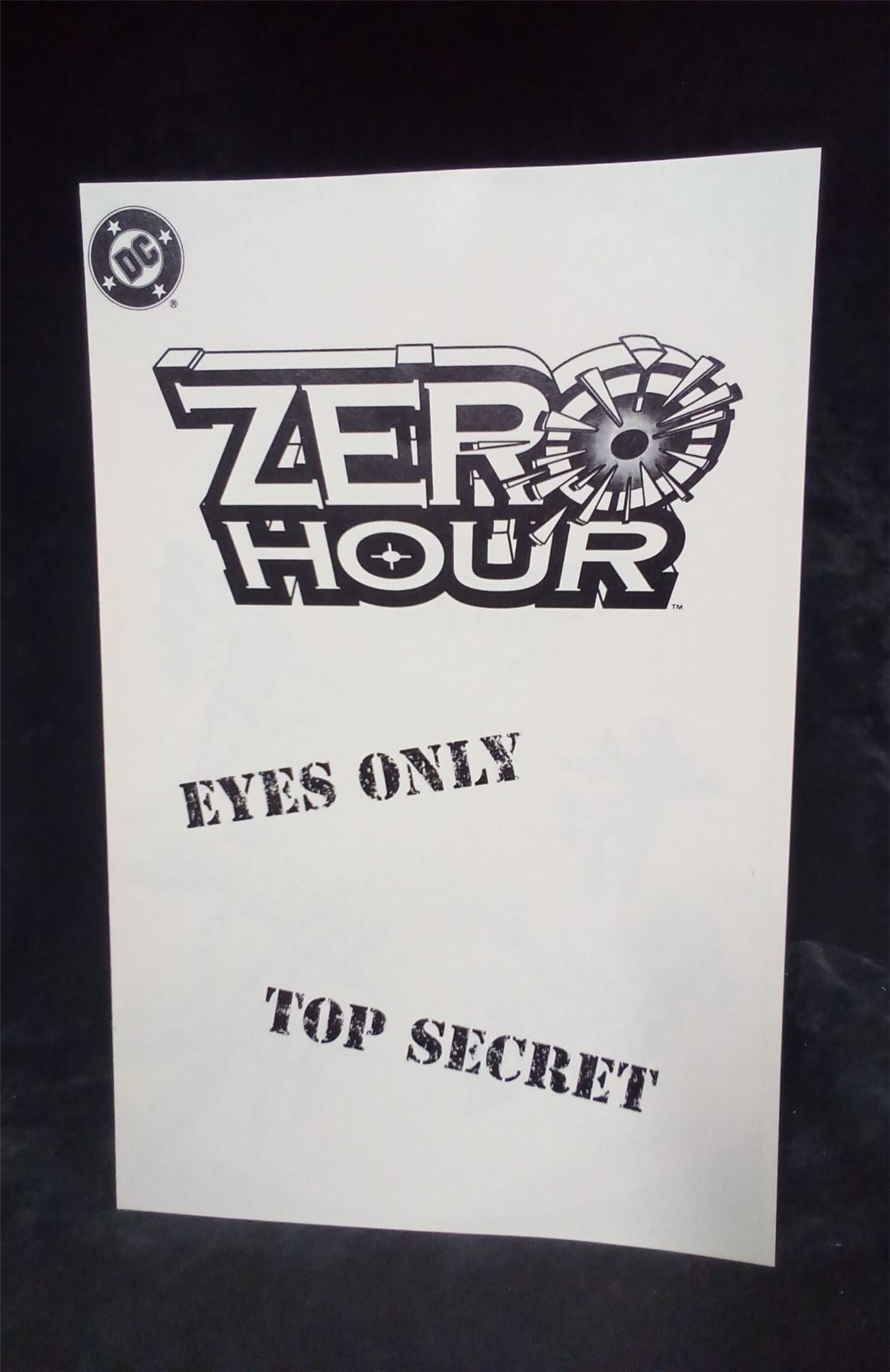 Zero Hour: Crisis in Time #0 Ashcan Cover 1994 DC Comics Comic Book