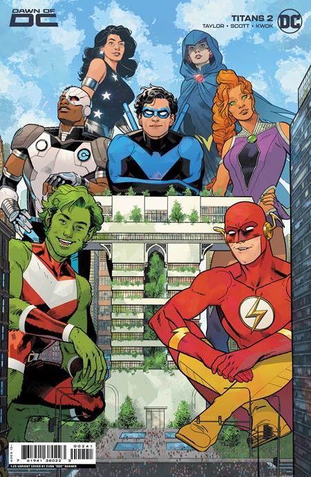 Titans #2 Cvr F Inc 1:25 Even Doc Shaner Card Stock Var (Cvr F Inc 1:25 Even Doc Shaner Card Stock Var) Comic Book 2023