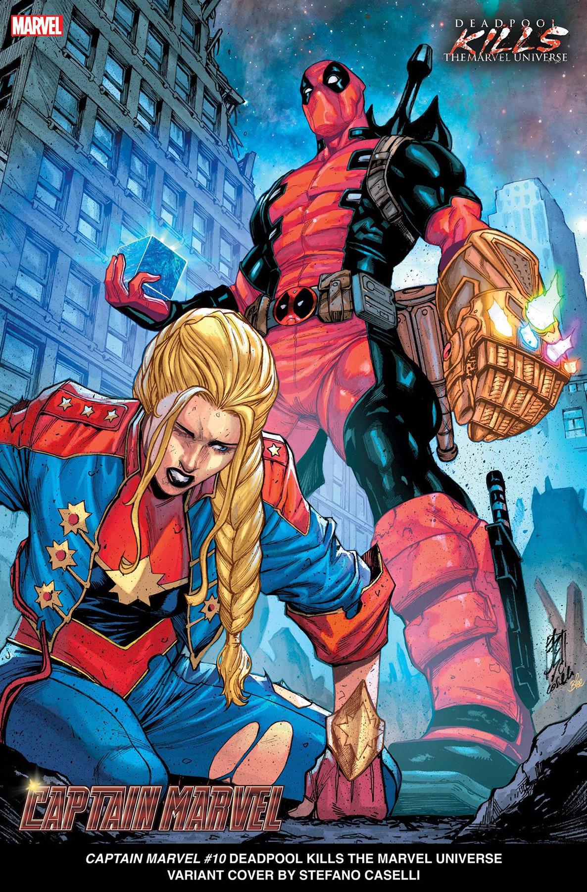 Captain Marvel #10 Deadpool Kills Marvel Universe Var Deadpool Kills Marvel Universe Var Marvel Prh Comic Book 2024