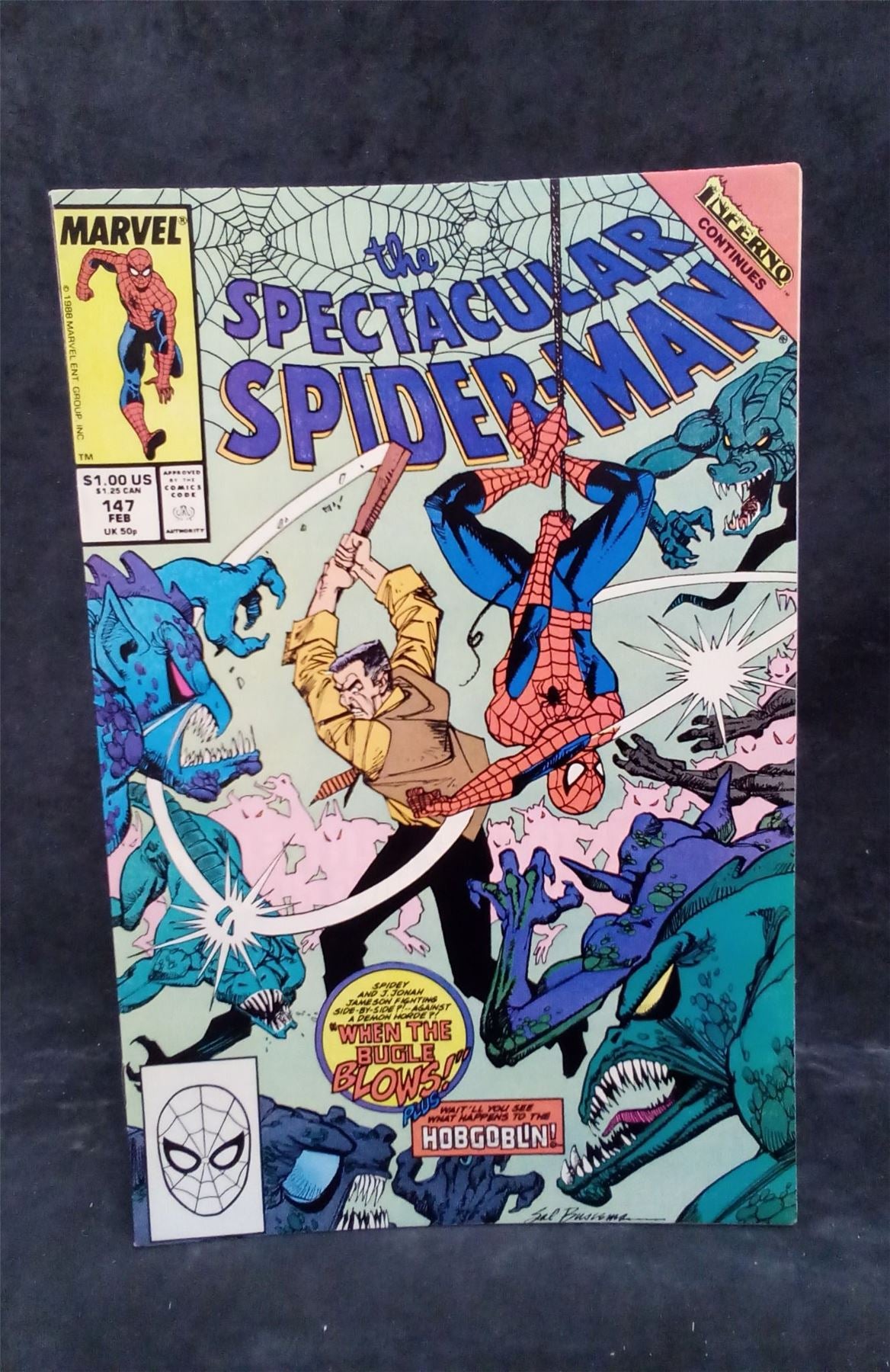 The Spectacular Spider-Man #147 1989 Marvel Comics Comic Book