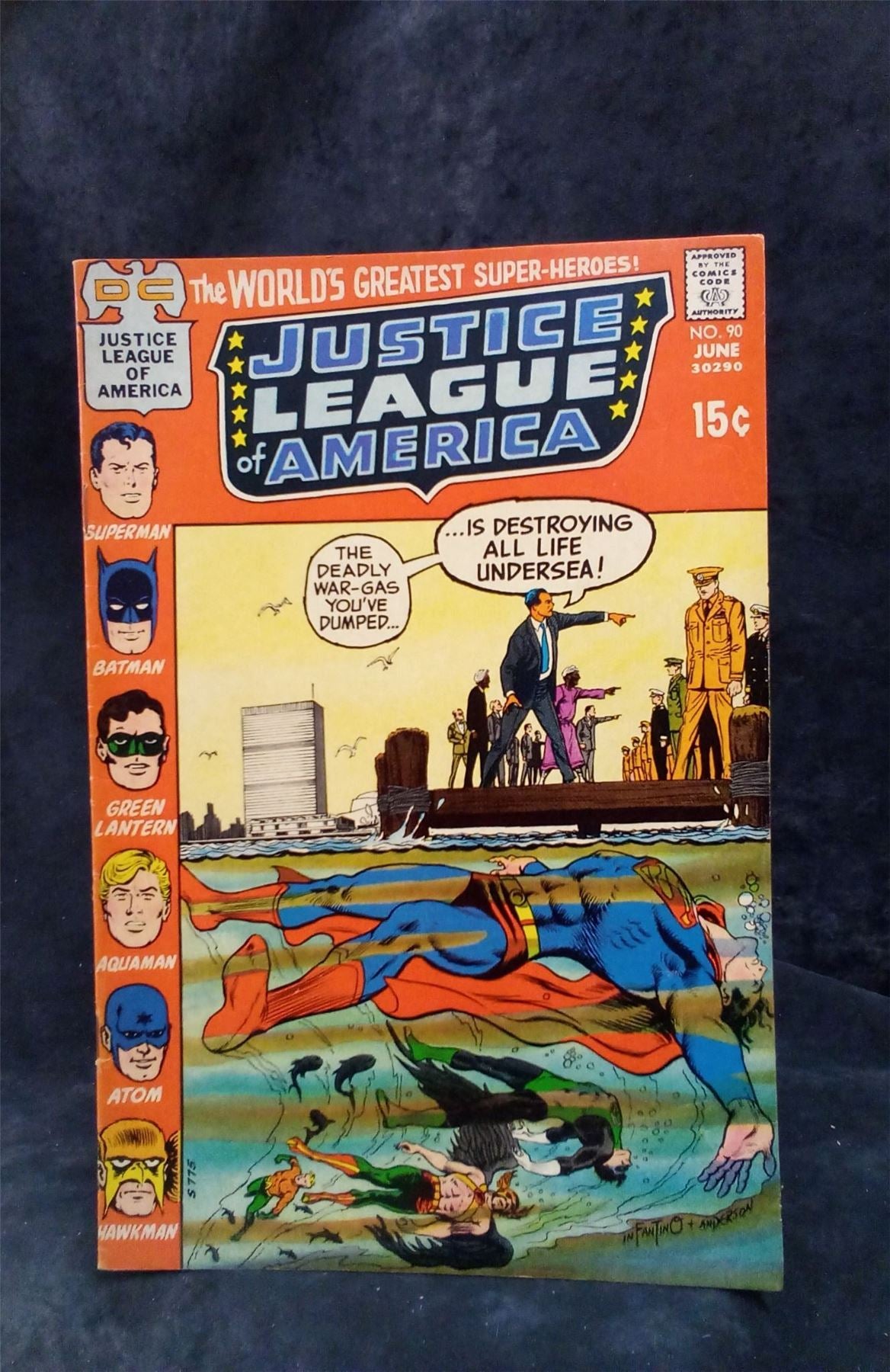 Justice League of America #90 1971 DC Comics Comic Book
