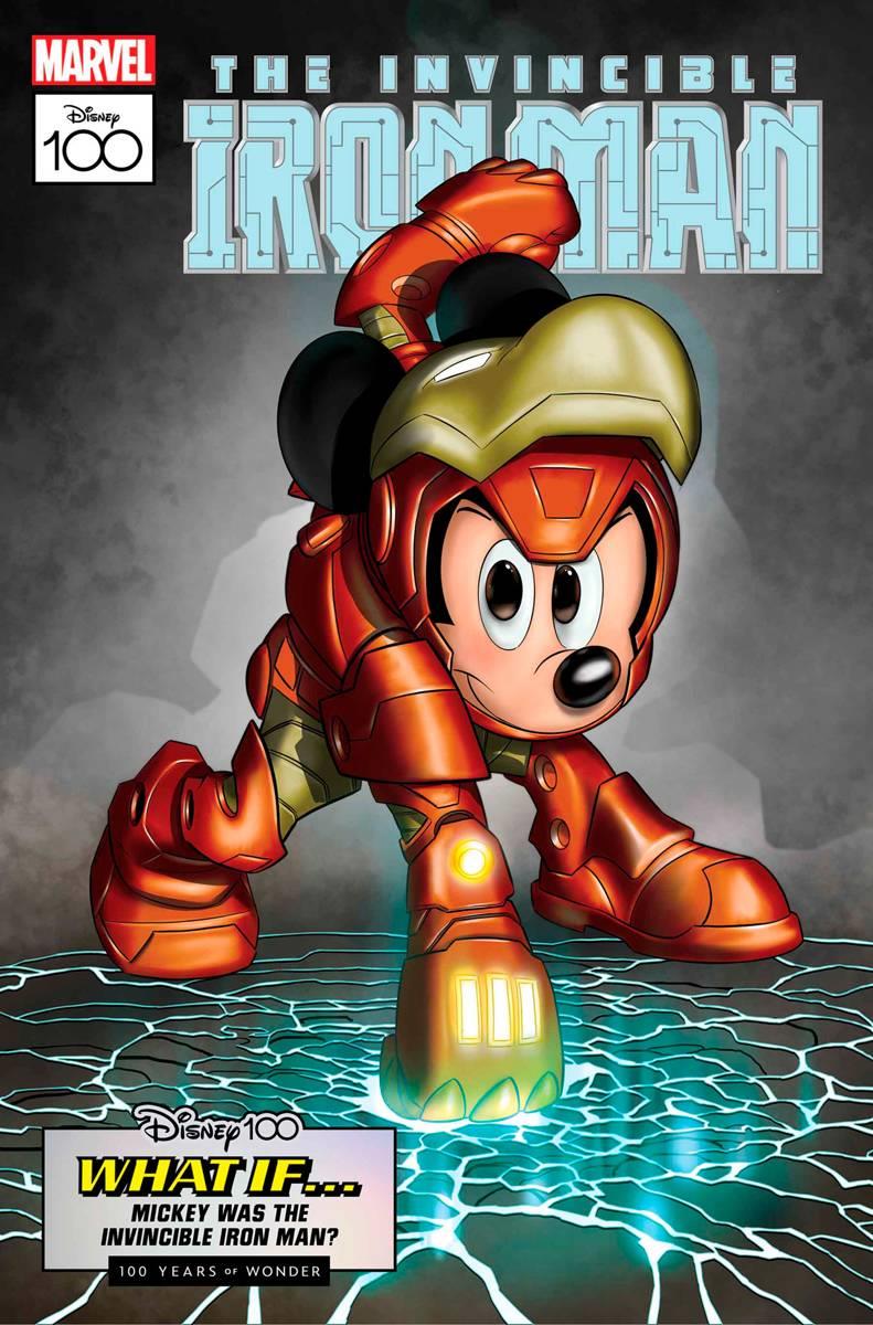 Amazing Spider-man #27 Sciarrone Disney100 Inv Iron Man Var (Sciarrone Disney100 Inv Iron Man Var) Marvel Prh Comic Book 2023
