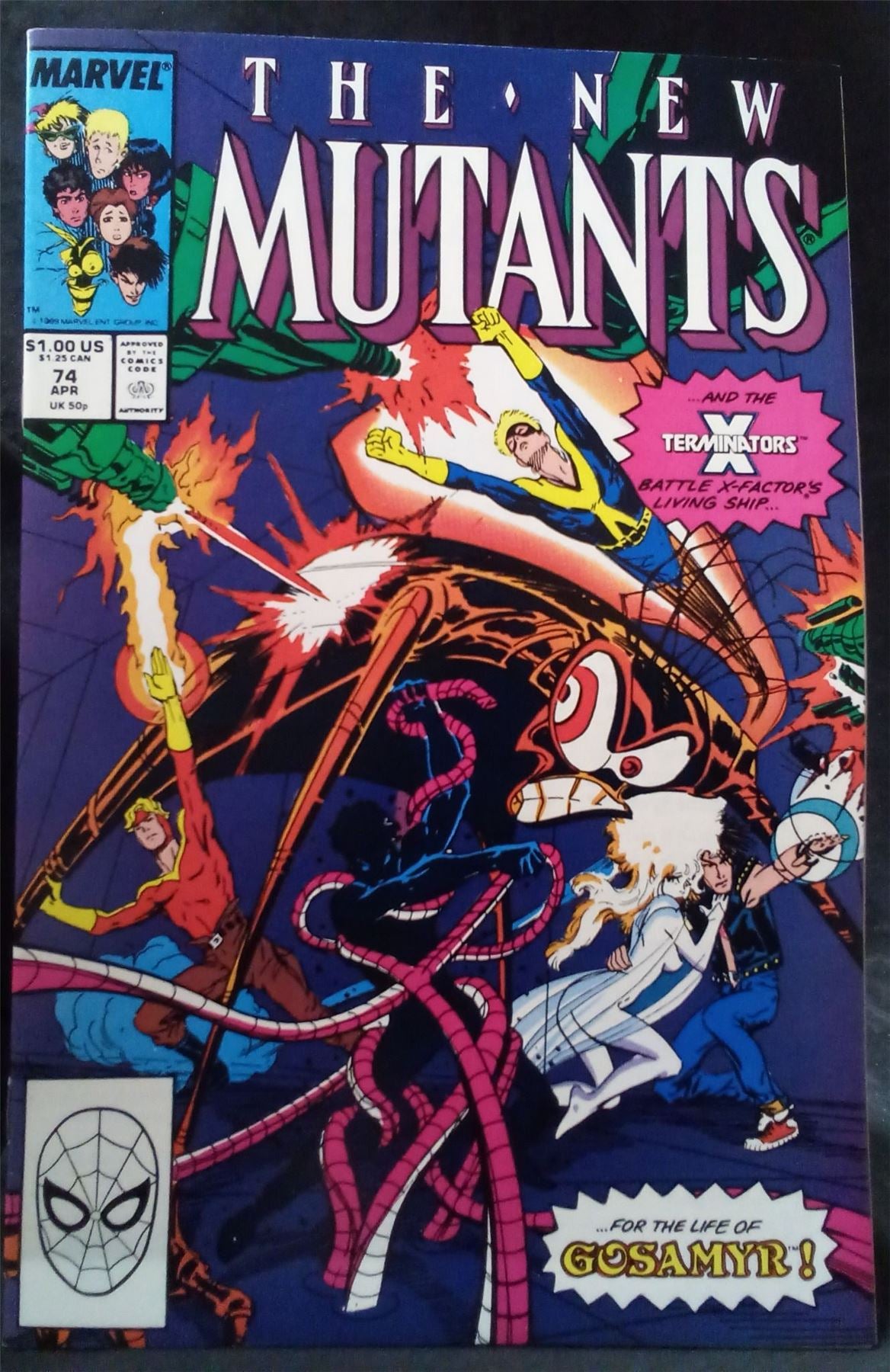 The New Mutants #74 1988 Marvel Comics Comic Book