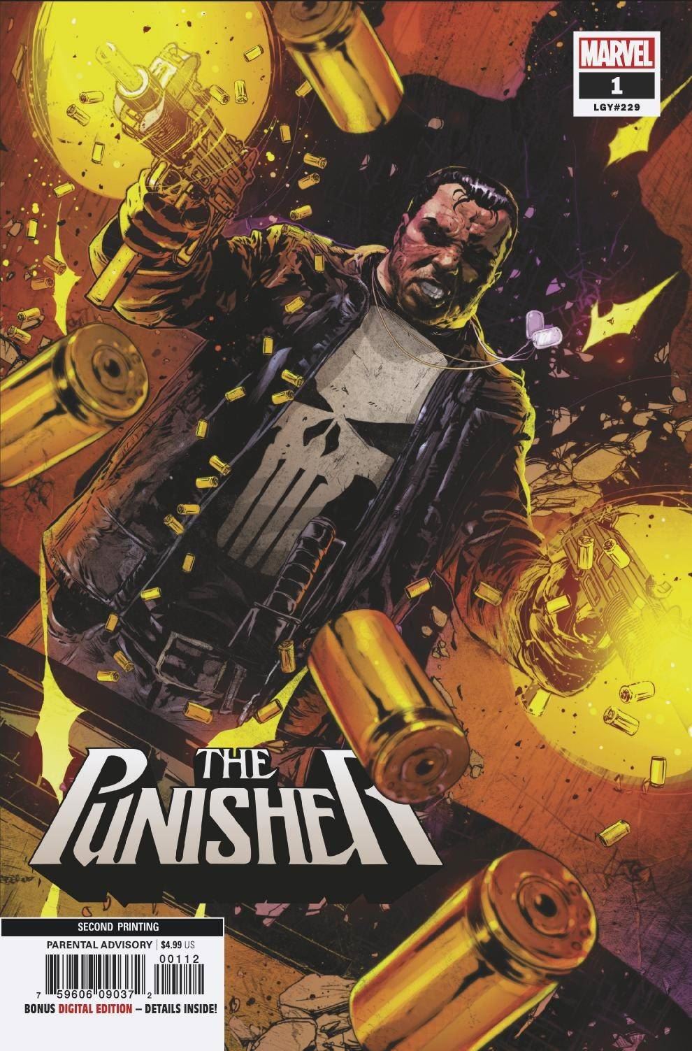 Punisher #1 2nd Ptg Kudranski Var Marvel Comics Comic Book