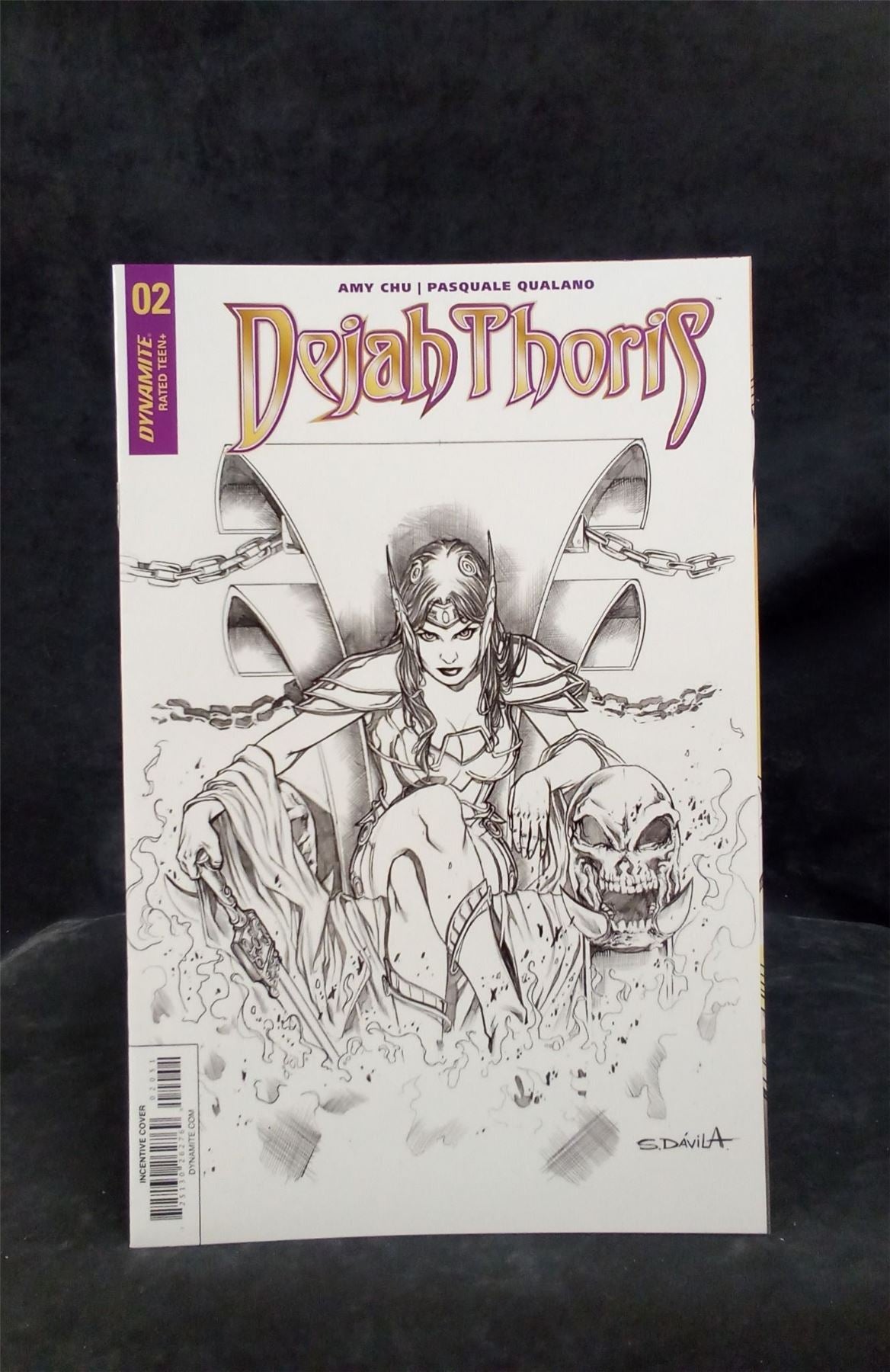 Dejah Thoris #2 Davila Black & White Variant 2018 dynamite entertainment Comic Book