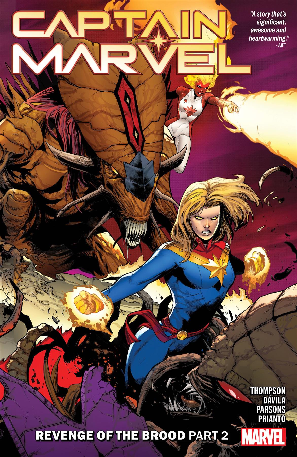 Captain Marvel Vol 10 Revenge of Brood Part 2 Marvel 2023 TP