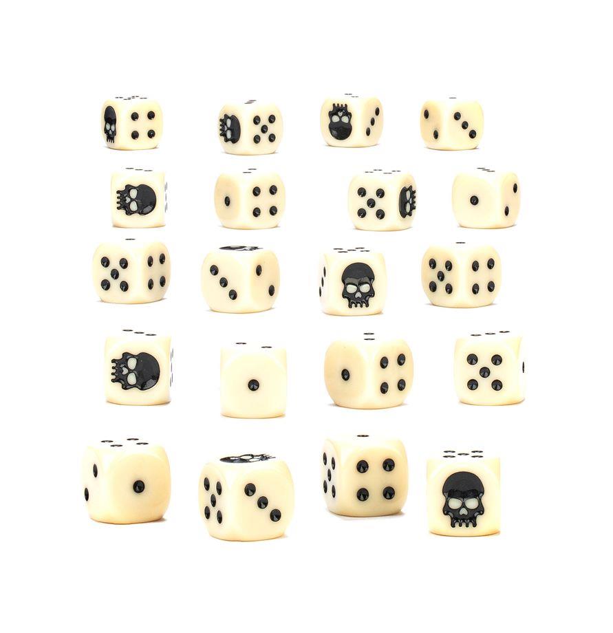 Warhammer- Dice: 20ct six sided- white 65-36 by Games Workshop