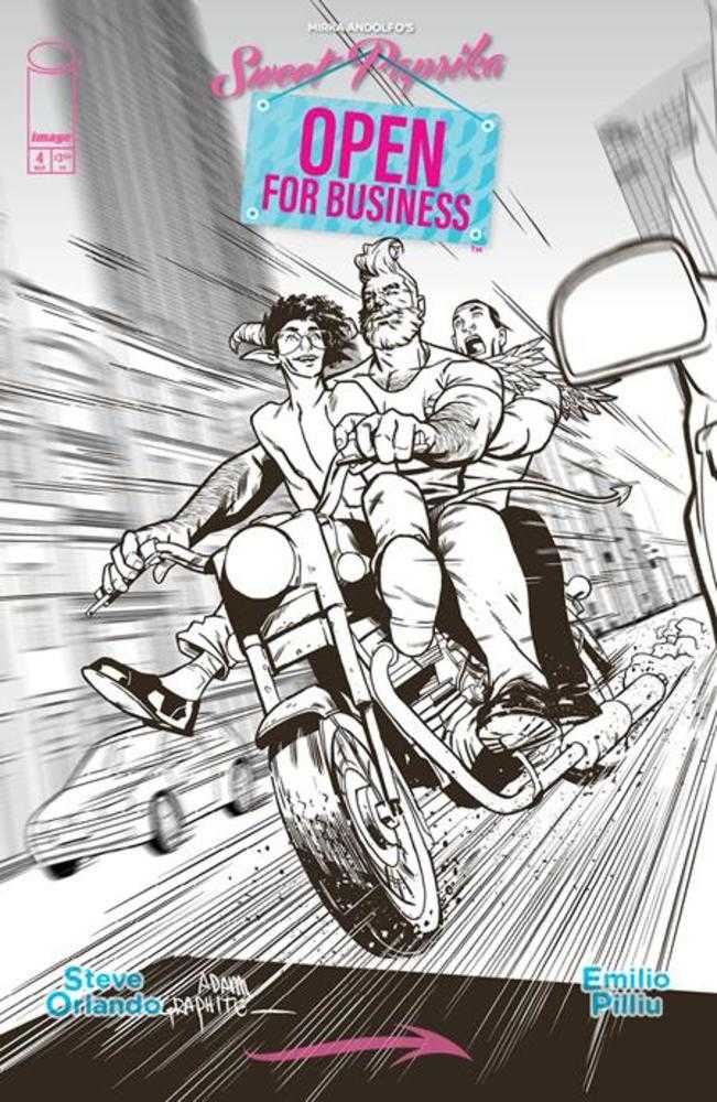 Mirka Andolfos Sweet Paprika Open For Business #4 (Of 5) Cover D Adam Graphite Variant (Mature)