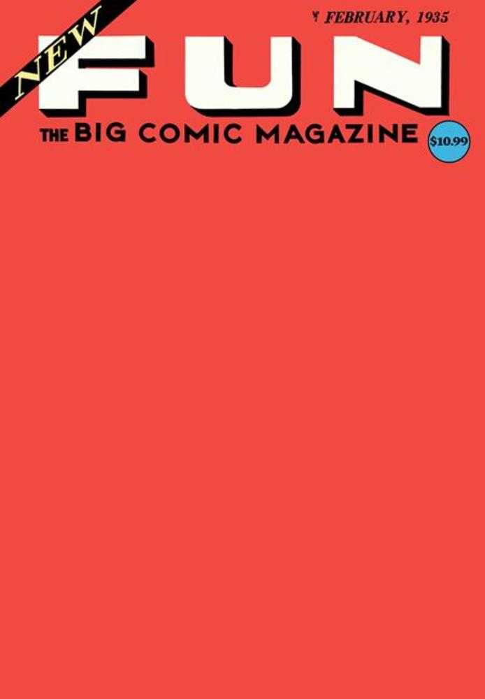 New Fun Comics #1 Facsimile Edition Cover C Blank Card Stock Variant