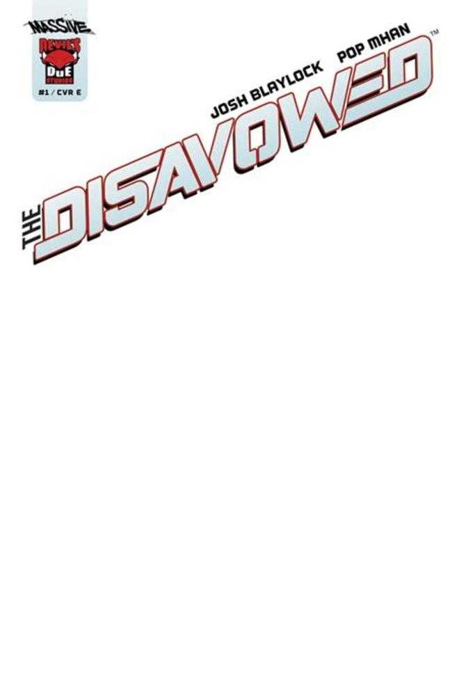 Disavowed #1 (Of 5) Cover E Blank Sketch Variant Limited To 1000 Allocations May Occur (Mature)