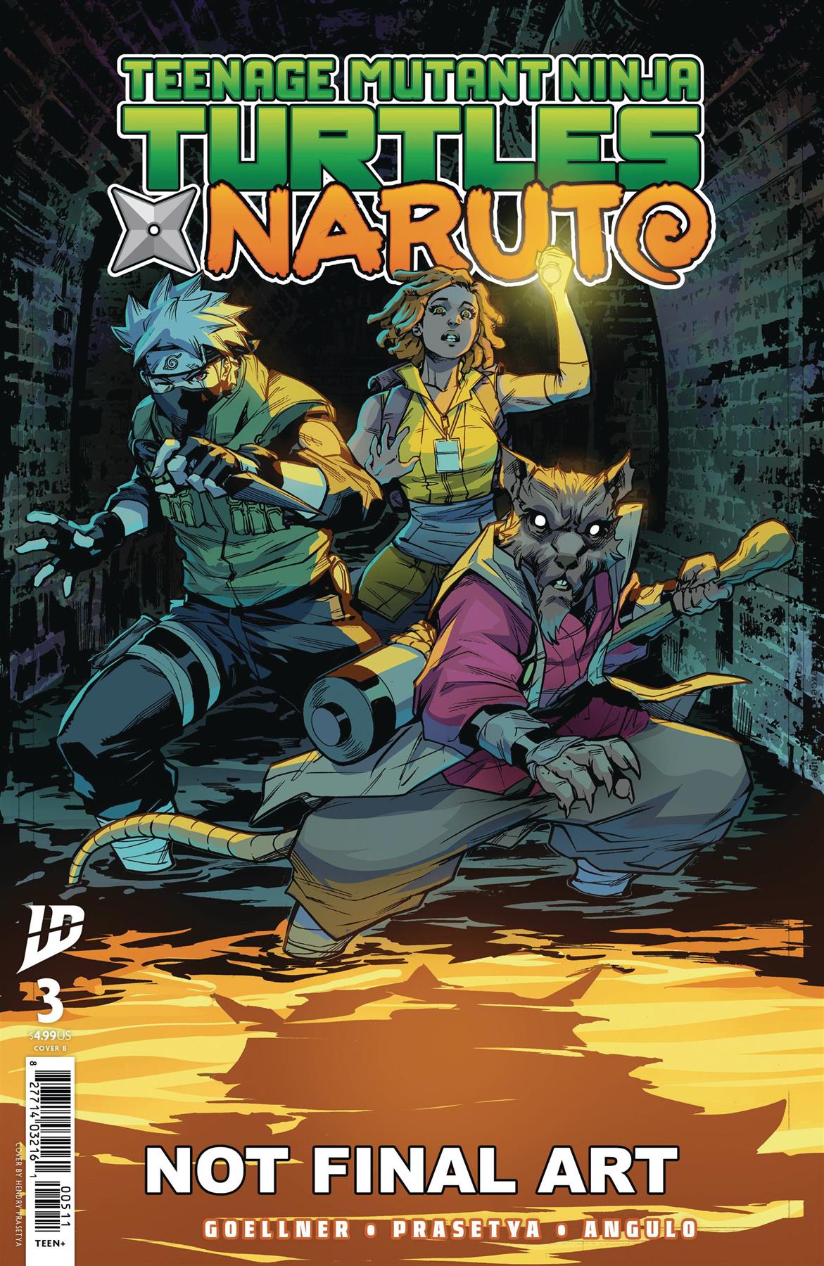 Teenage Mutant Ninja Turtles X Naruto #3 Cvr B Prasetya Cvr B Prasetya Idw-prh Comic Book 2025