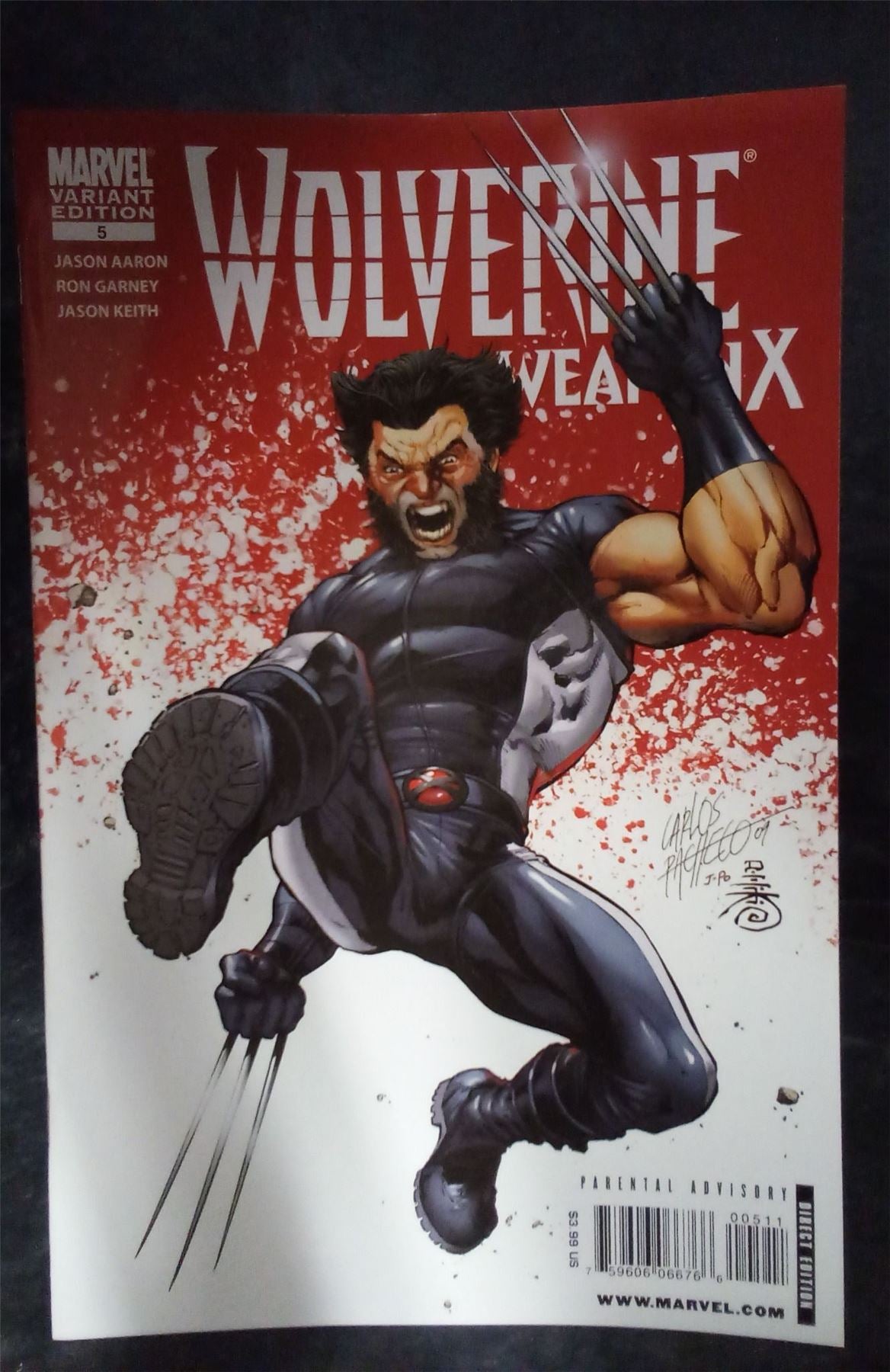 Wolverine Weapon X #5 Carlos Pacheco Cover 2009 Marvel Comics Comic Book