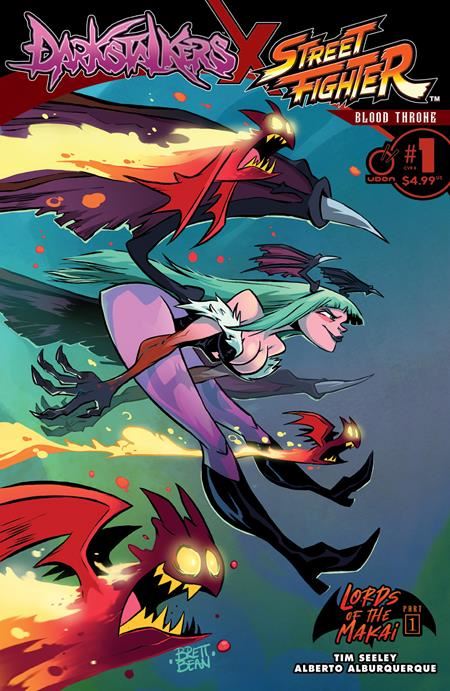 DARKSTALKERS X STREET FIGHTER BLOOD THRONE #1 (ONE SHOT) CVR B BRETT BEAN VAR Previously FOC'd on 4/28/2025 UDON Entertainment Comic Book 2025