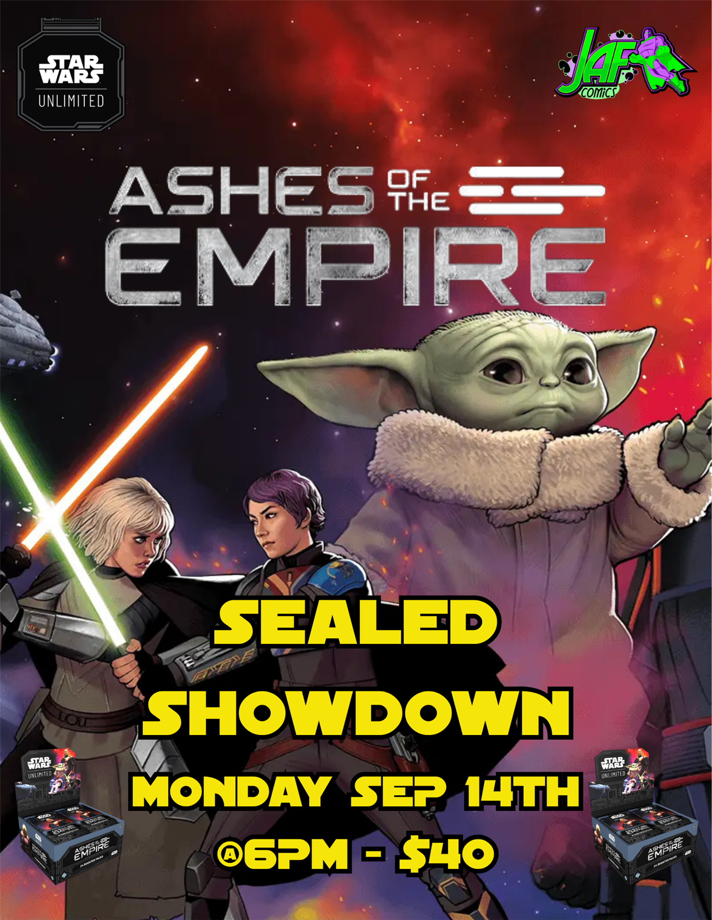 Star Wars Unlimited: Ashes of the Empire Limited Sealed Showdown 09/14/26 @ 6:00pm