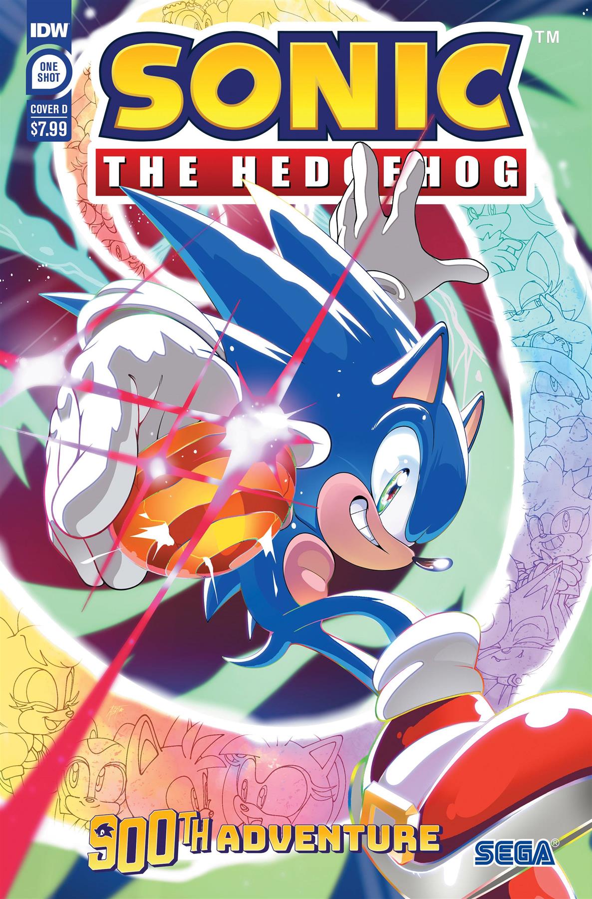 Sonic The Hedgehogs 900th Adventure Cvr D Thomas Idw-prh Comic Book