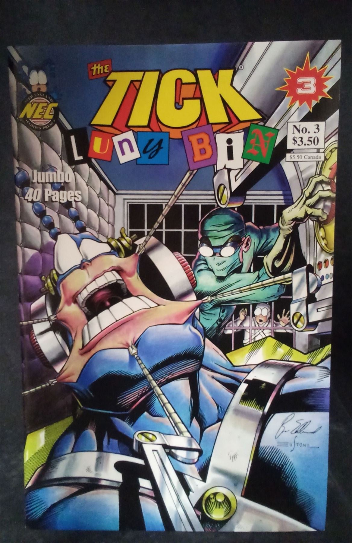 Tick: Luny Bin #3 1998 New England Comics Comic Book