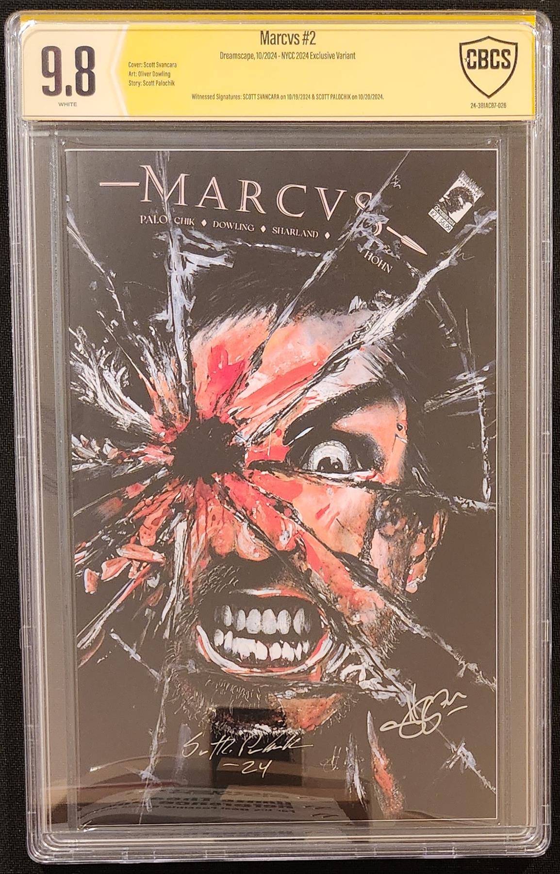 CBCS MARCVS #2 Cover C NYCC Exclusive Dreamscape Publishing 9.8 Graded Comic Book