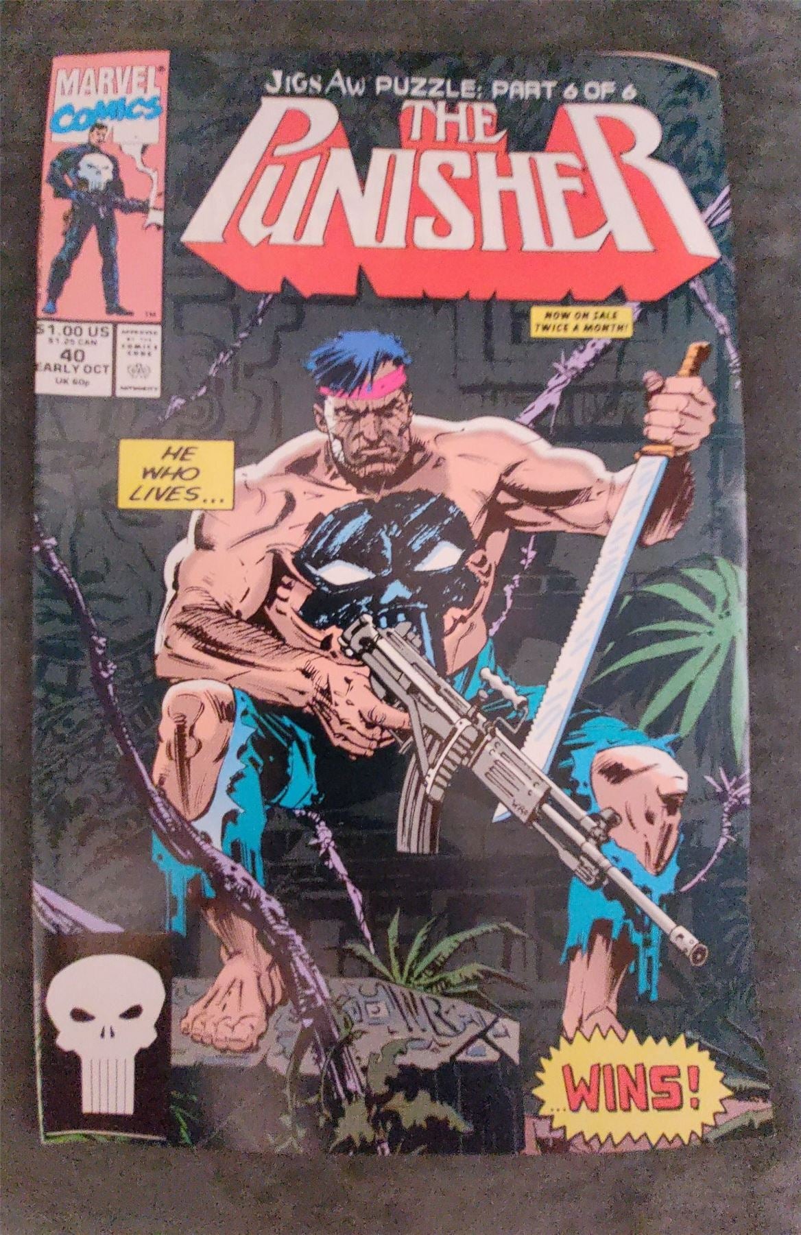 The Punisher #40 1990 marvel Comic Book